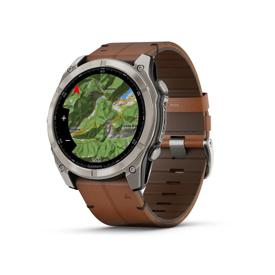 Garmin Fenix 8 51mm AMOLED Sapphire Carbon DLC Chestnut Leather 010-02905-40 - Image 6