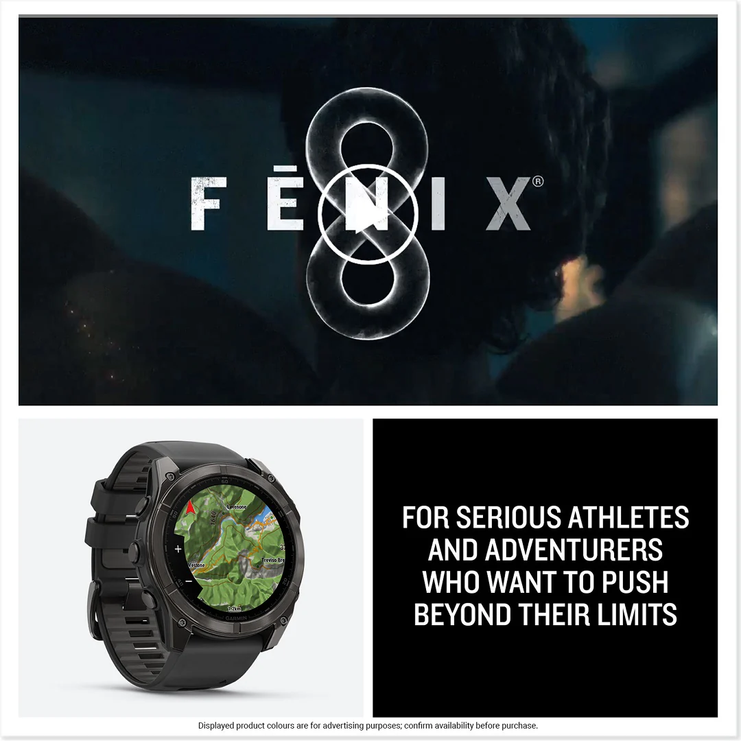 Garmin Fenix 8 51mm AMOLED Sapphire Titanium Spark Orange Silicone 010-02905-11 - Image 8