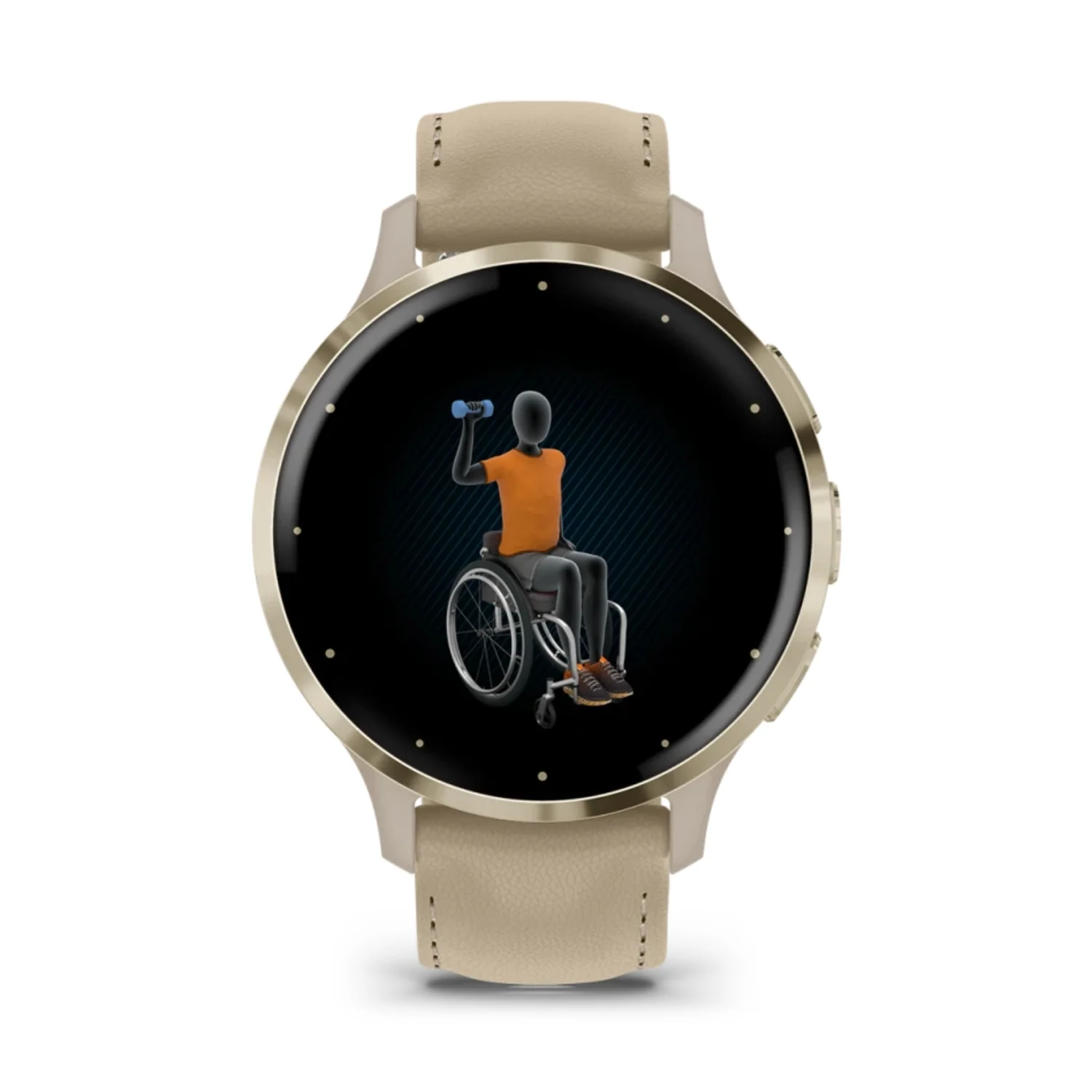 Garmin Venu 3S 41mm Soft Gold Stainless Steel Watch 010-02785-55 - Image 6