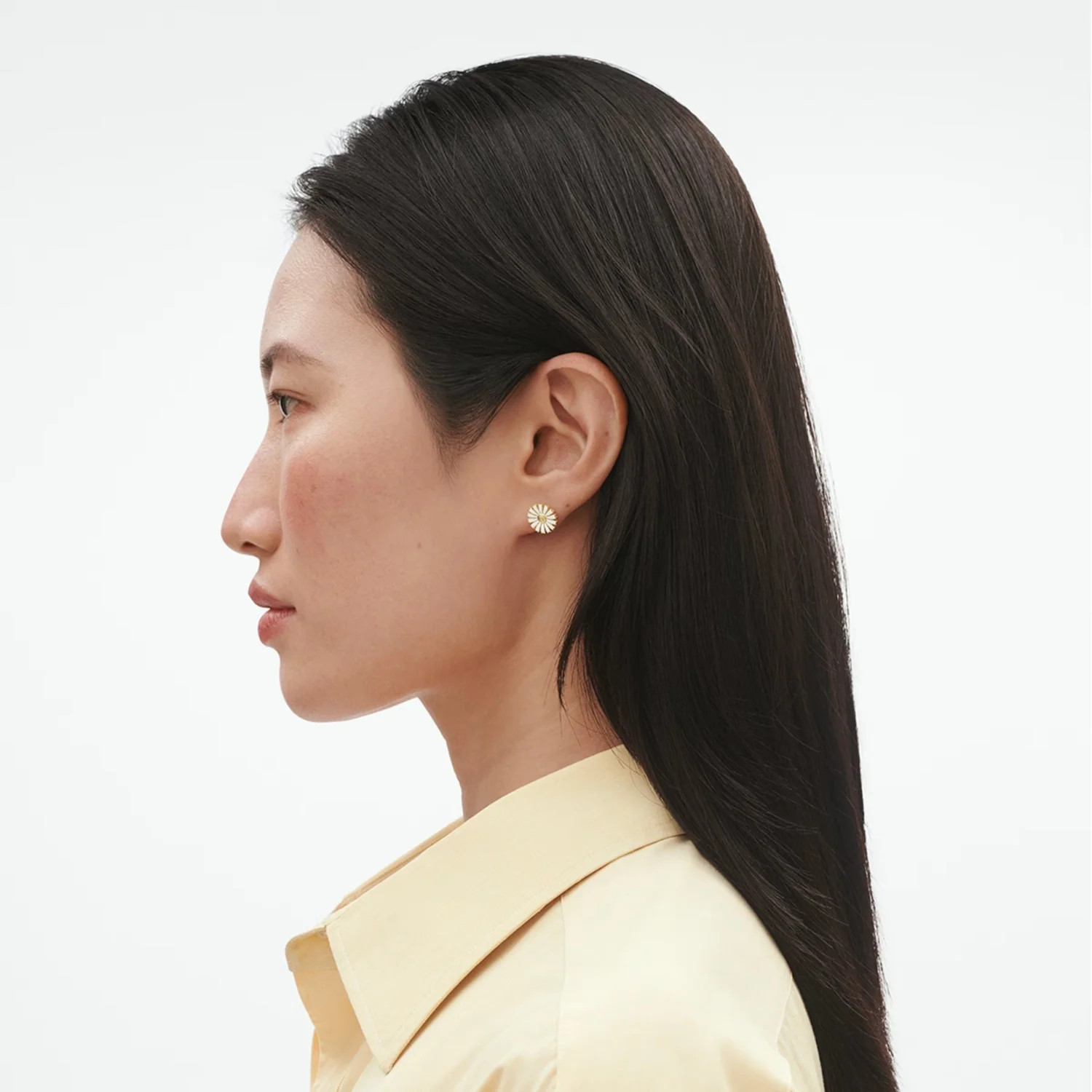 Georg Jensen DAISY 2025 18ct Yellow Gold Plated Sterling Silver Stud Earrings - Image 3