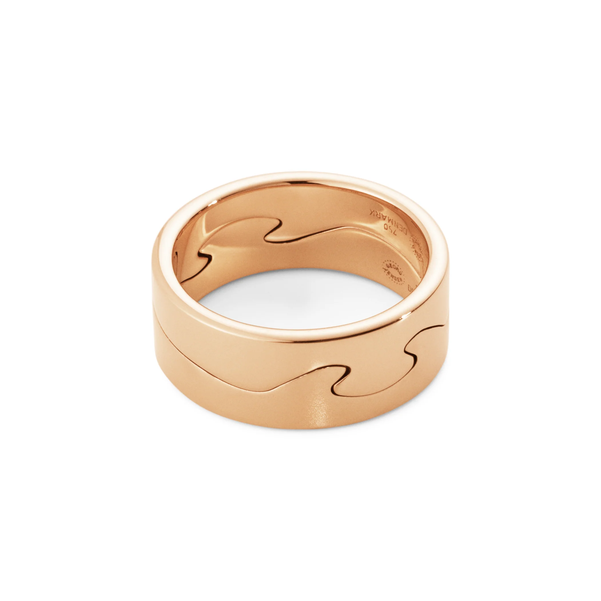 Georg Jensen FUSION 18ct Rose Gold End Ring Size 56 (O½) - Image 2
