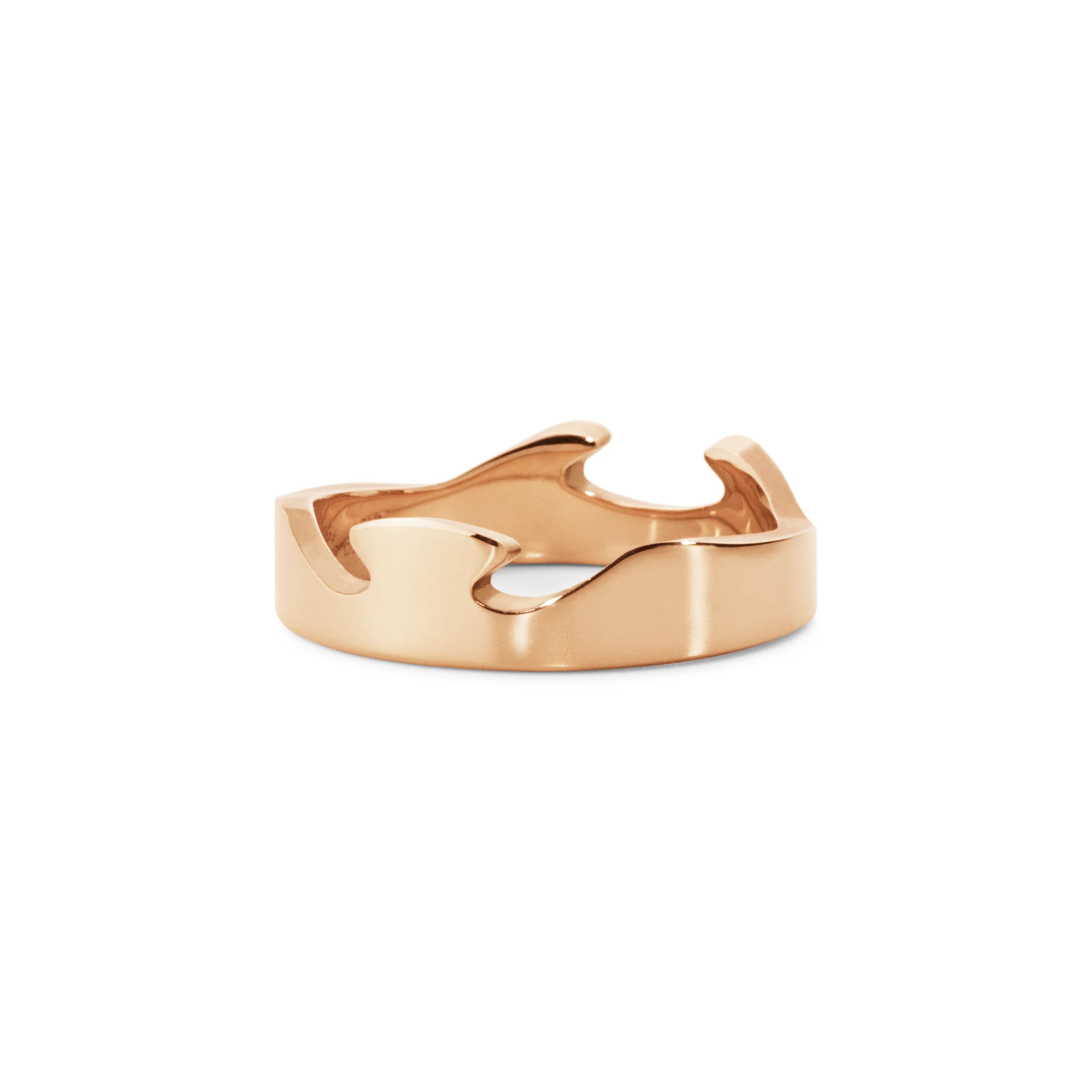 Georg Jensen FUSION 18ct Rose Gold End Ring Size 56 (O½) - Image 5
