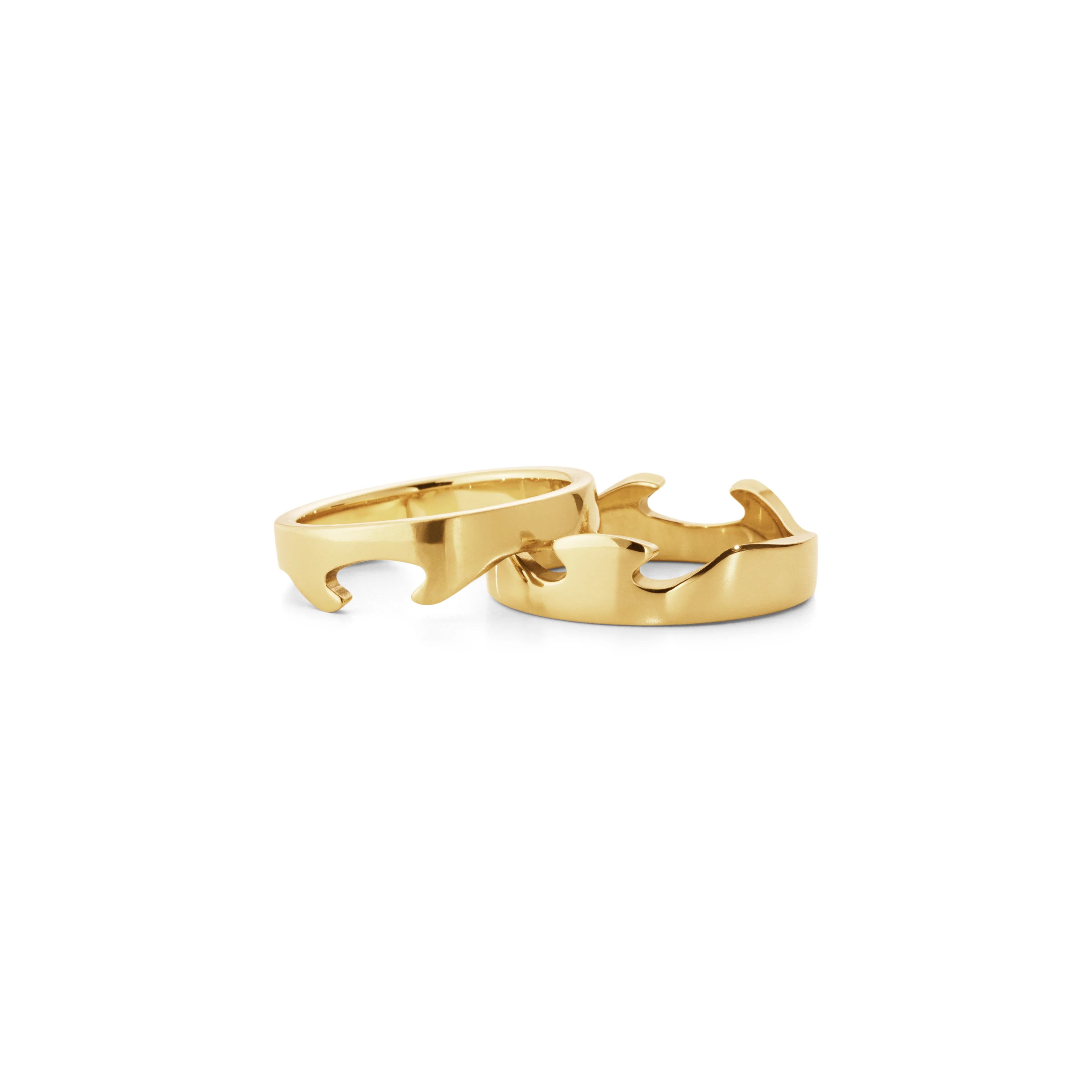 Georg Jensen FUSION 18ct Yellow Gold End Ring Size 56 (O½) - Image 2