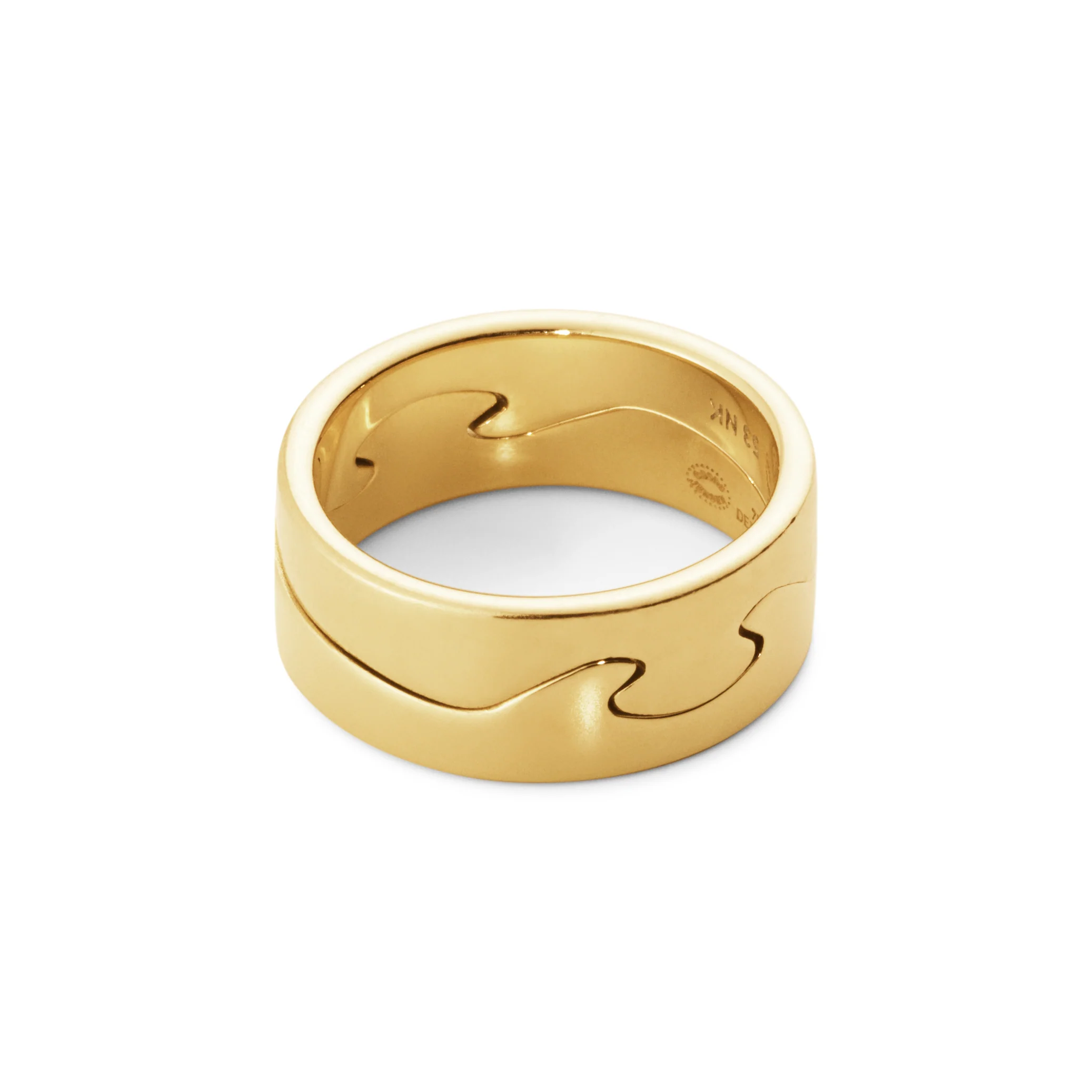 Georg Jensen FUSION 18ct Yellow Gold End Ring Size 56 (O½) - Image 3