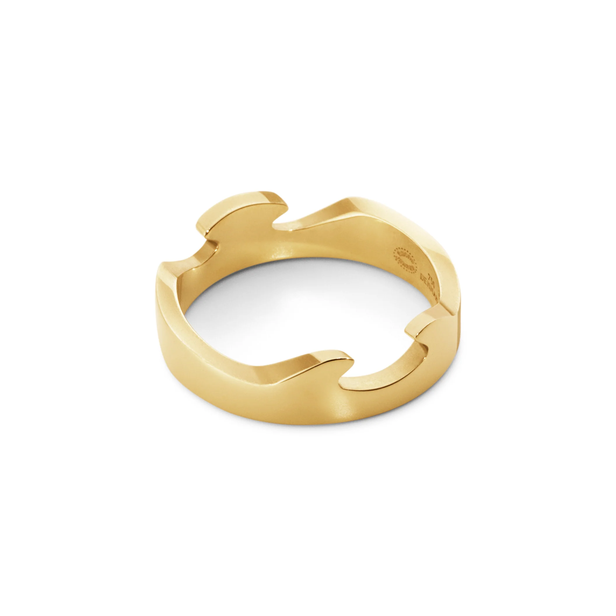 Georg Jensen FUSION 18ct Yellow Gold End Ring Size 56 (O½) - Image 5