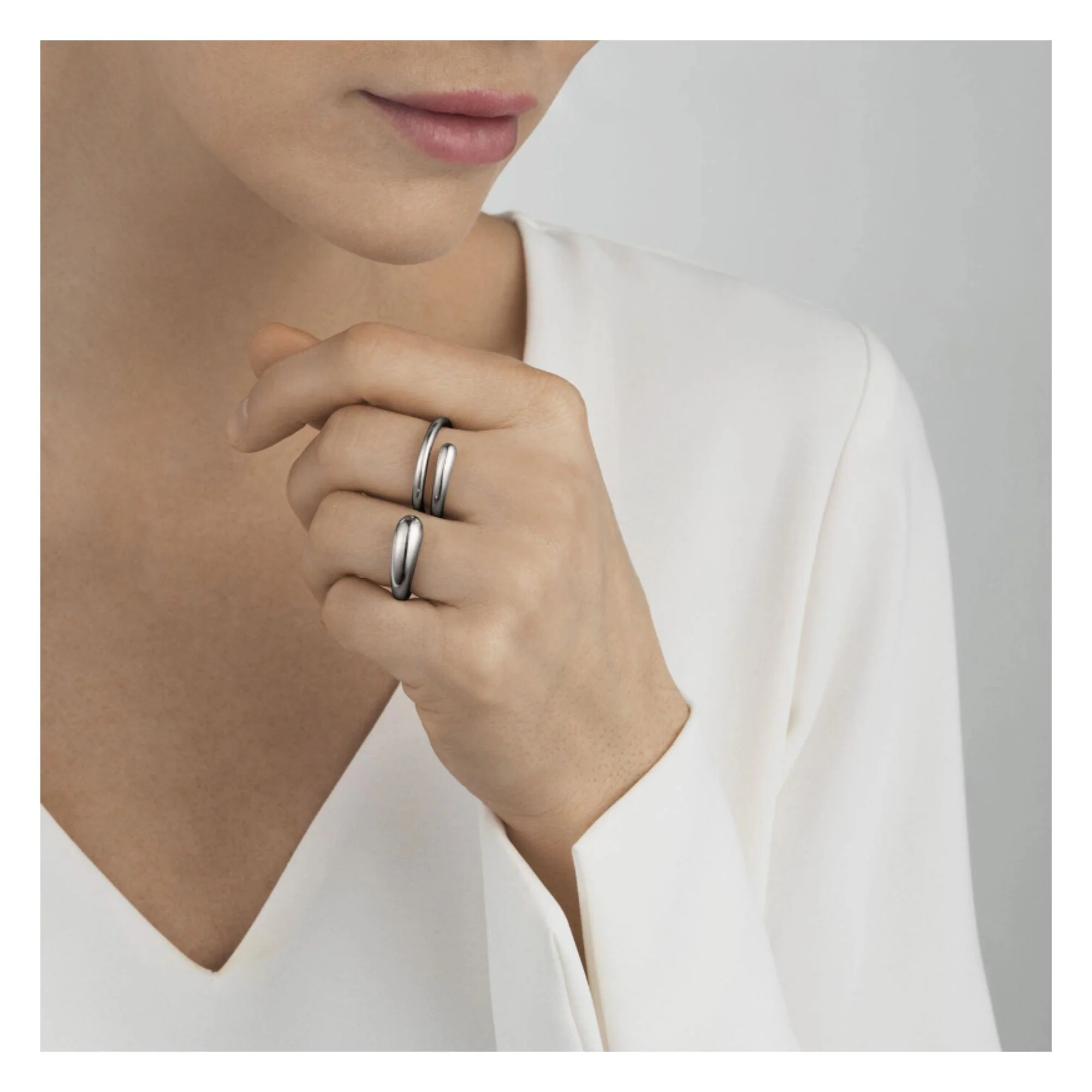 Georg Jensen MERCY DOUBLE Ring (51) - Image 2