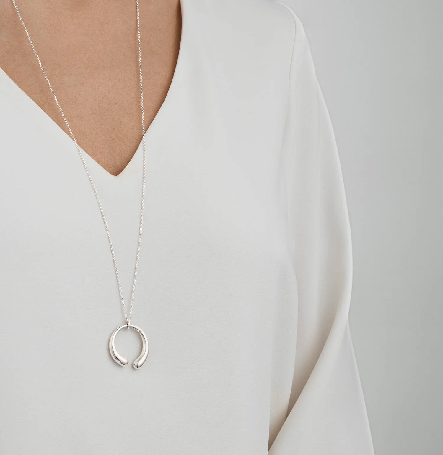 Georg Jensen MERCY Sterling Silver Large Pendant - Image 2