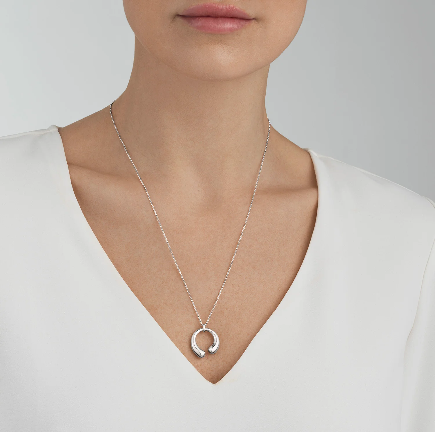Georg Jensen MERCY Sterling Silver Medium Pendant - Image 2