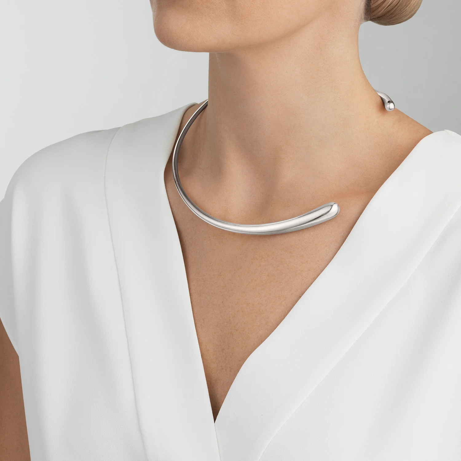 Georg Jensen MERCY Sterling Silver Neck Ring - Image 3