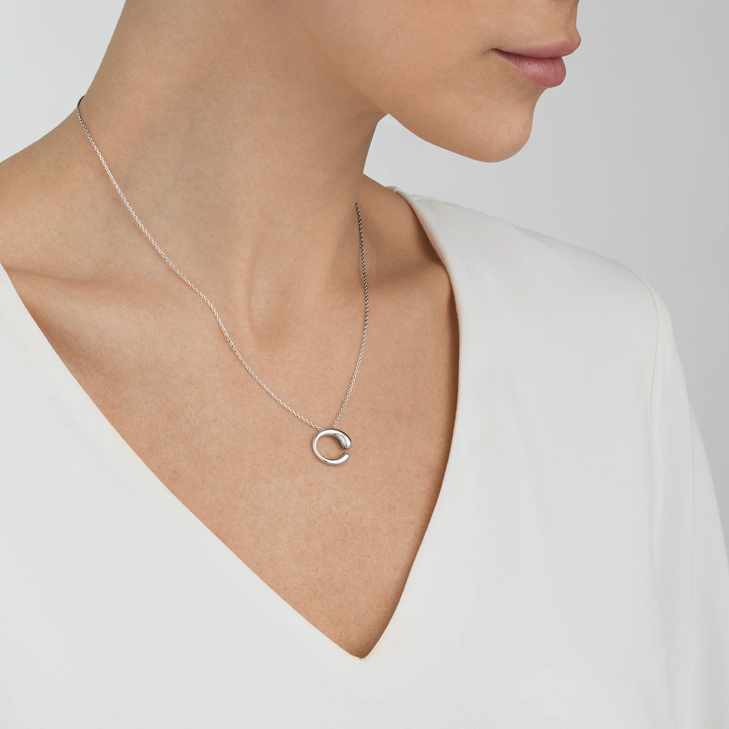 Georg Jensen MERCY Sterling Silver Small Pendant - Image 2