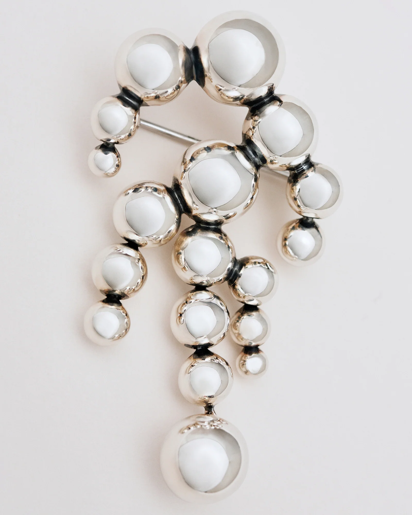 Georg Jensen MOONLIGHT GRAPES Sterling Silver Brooch - Image 2