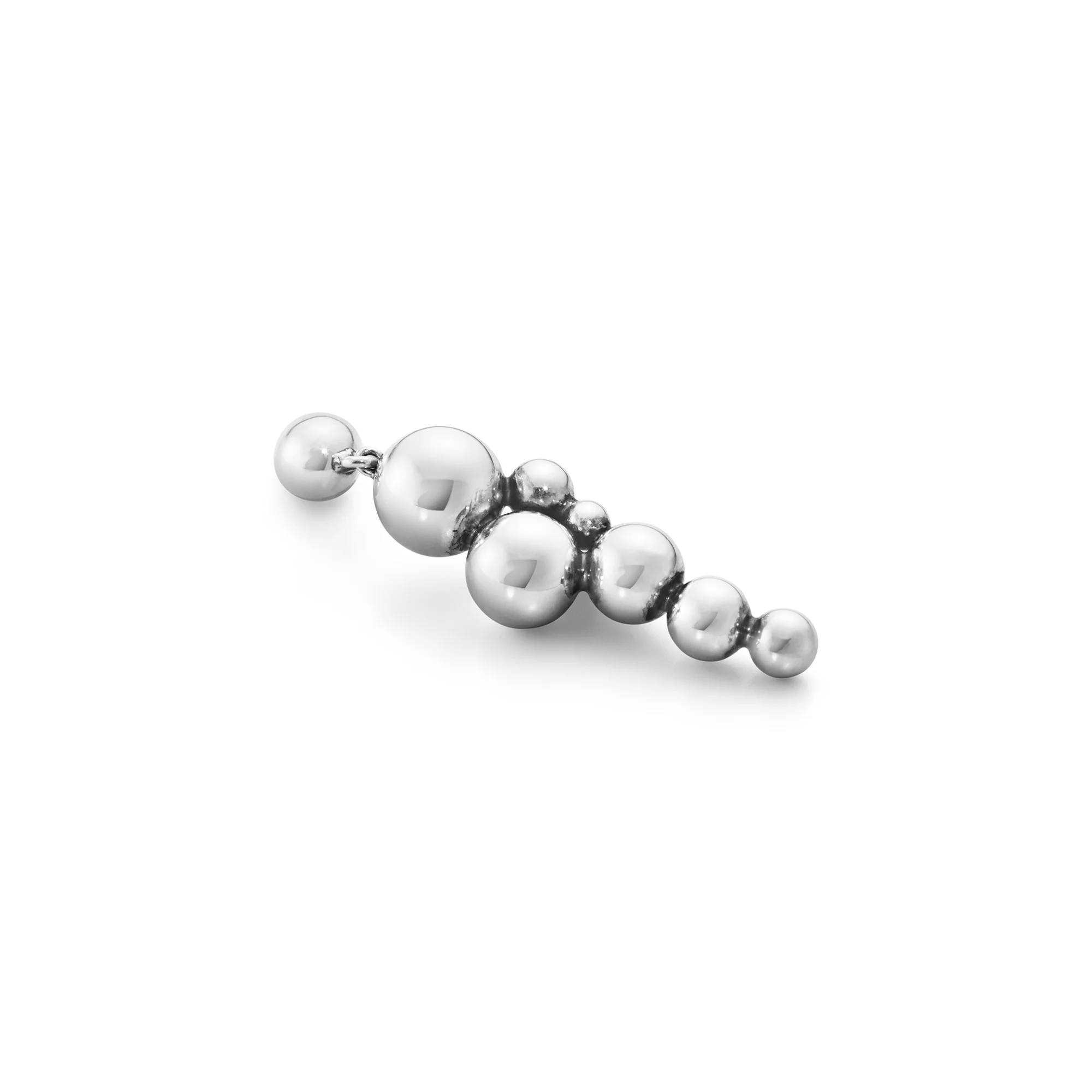 Georg Jensen MOONLIGHT GRAPES Sterling Silver Drop Earrings - Image 2