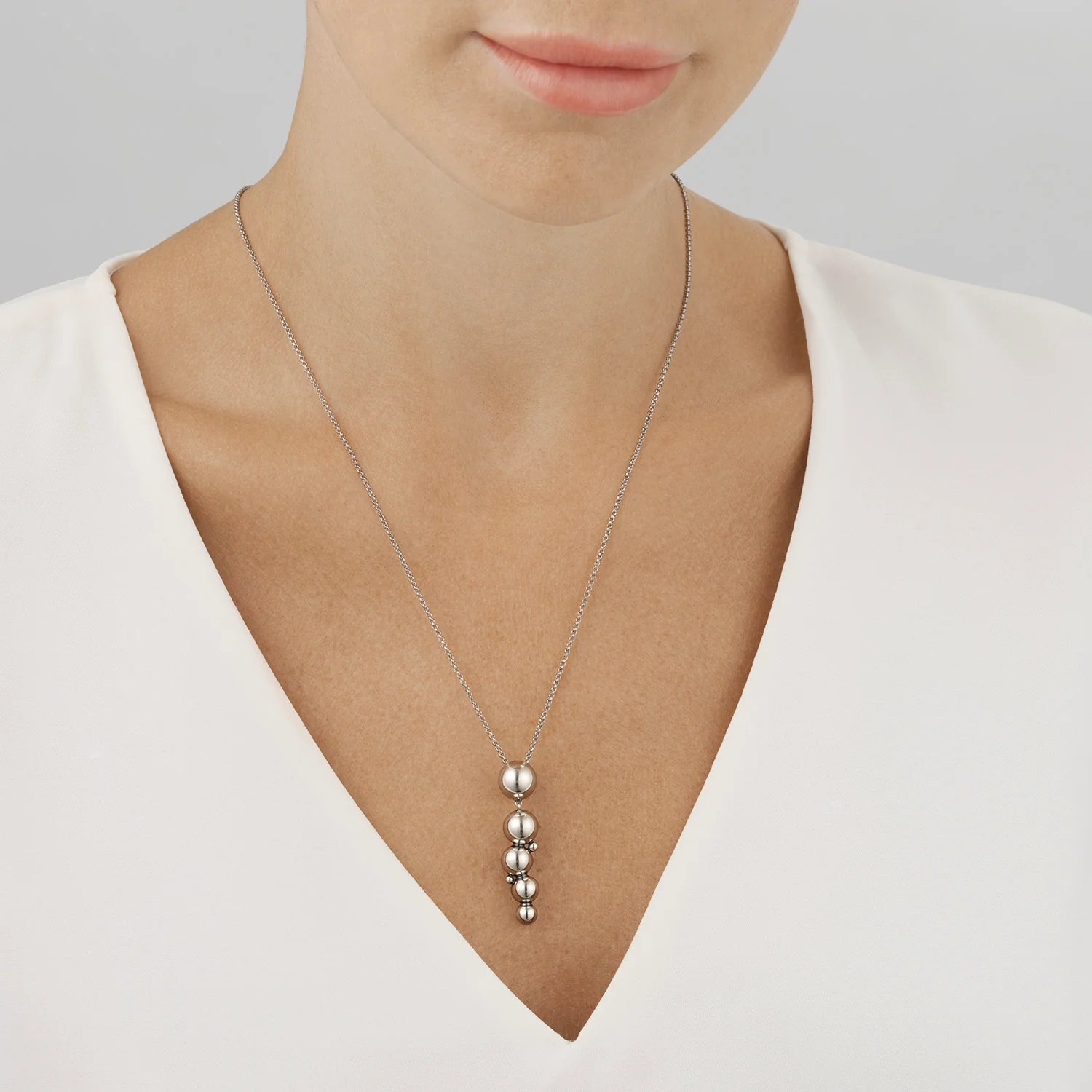 Georg Jensen MOONLIGHT GRAPES Sterling Silver Necklace - Image 3