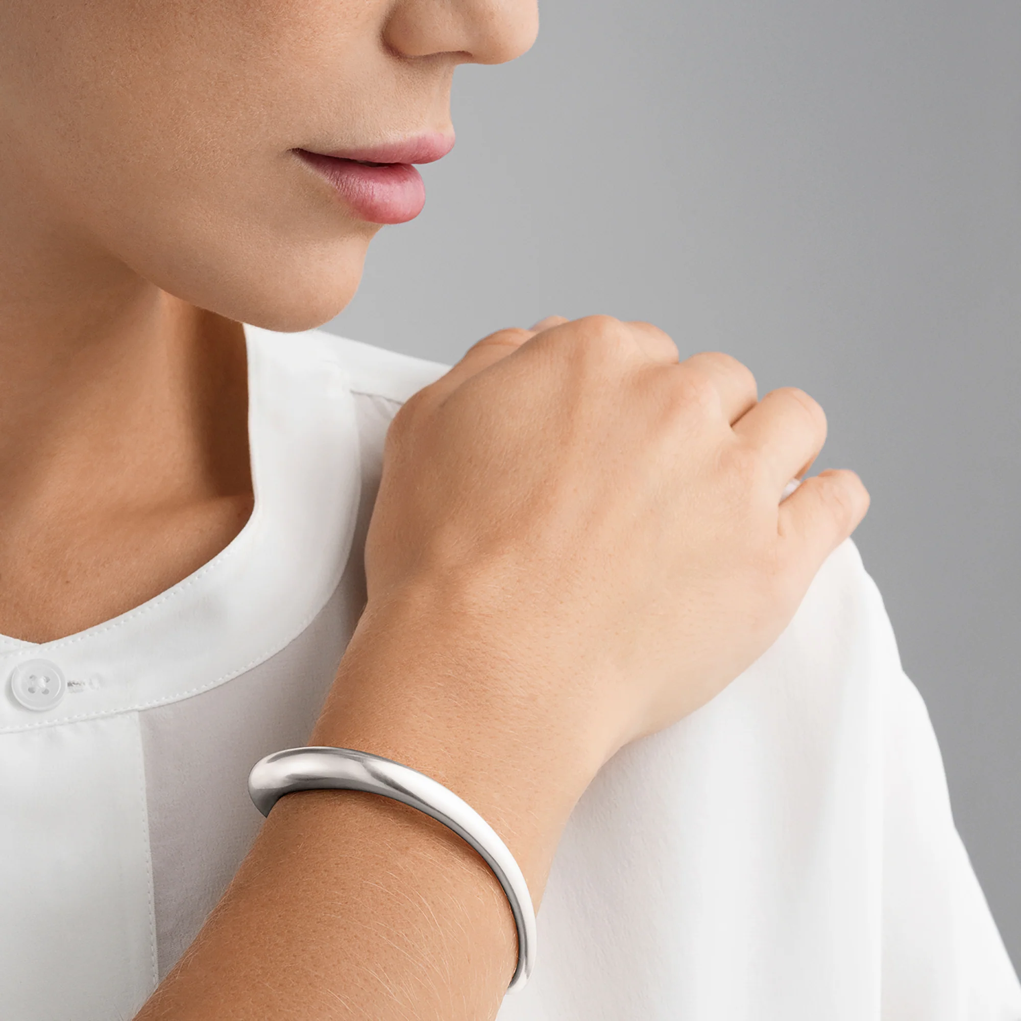 Georg Jensen OFFSPRING Sterling Silver Bangle - Image 2