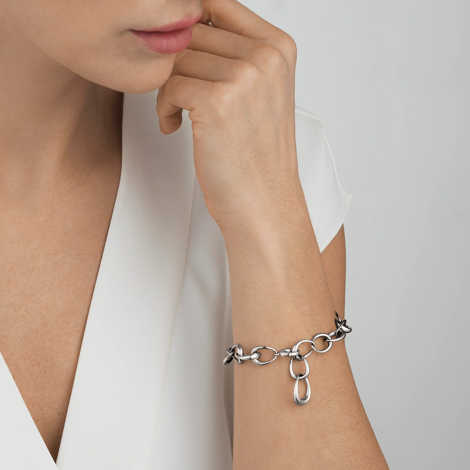 Georg Jensen OFFSPRING Sterling Silver Bracelet - Image 2
