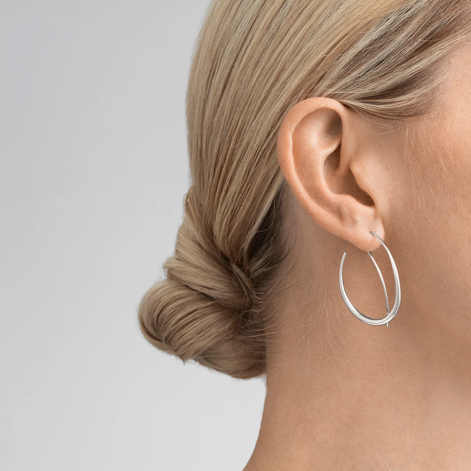 Georg Jensen OFFSPRING Sterling Silver Double Earhoops - Image 4