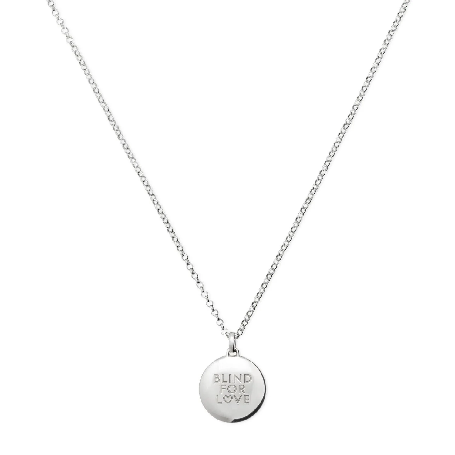 Gucci Blind For Love 50cm Silver Necklace - Image 2