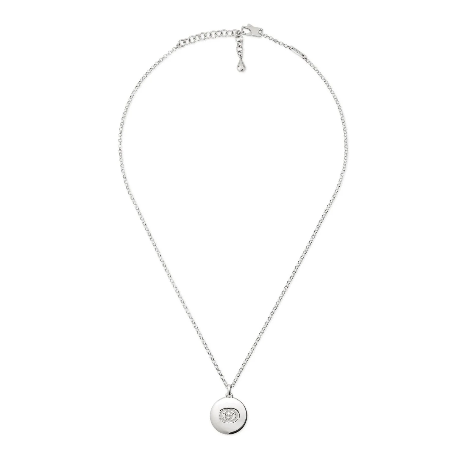 Gucci Blind For Love 50cm Silver Necklace - Image 3