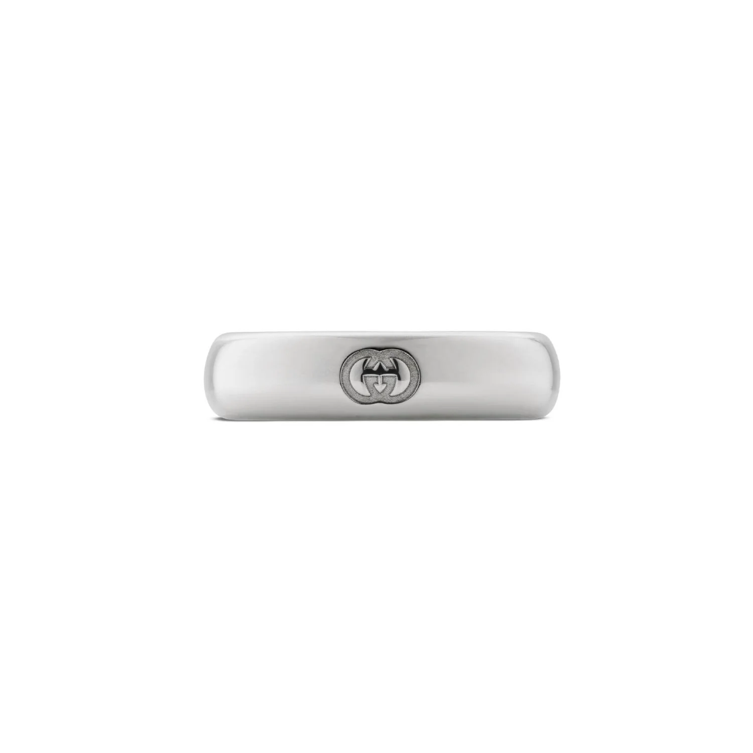 Gucci Blind For Love Silver 5mm Ring Size R - Image 3