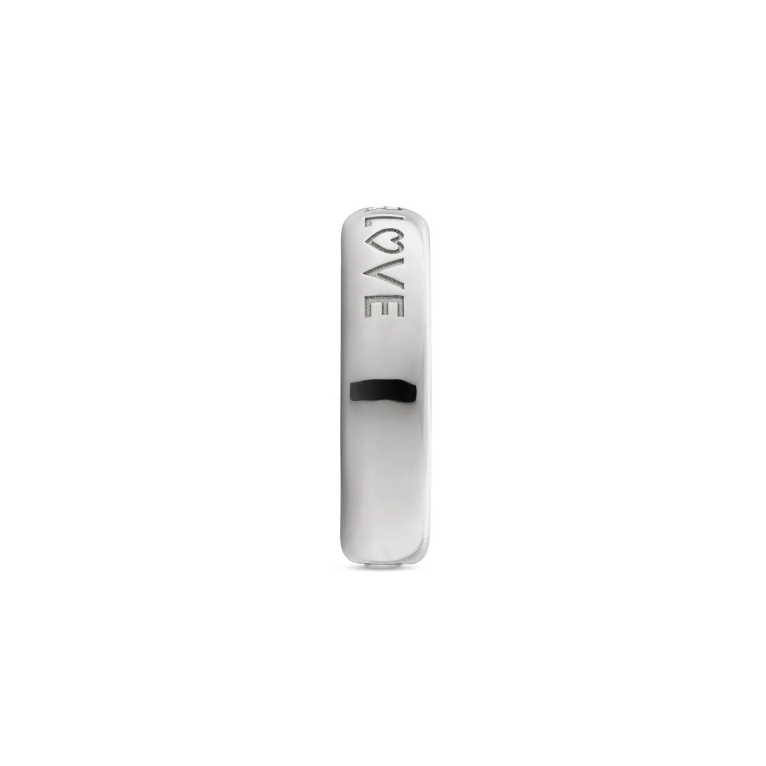 Gucci Blind For Love Silver 5mm Ring Size R - Image 4