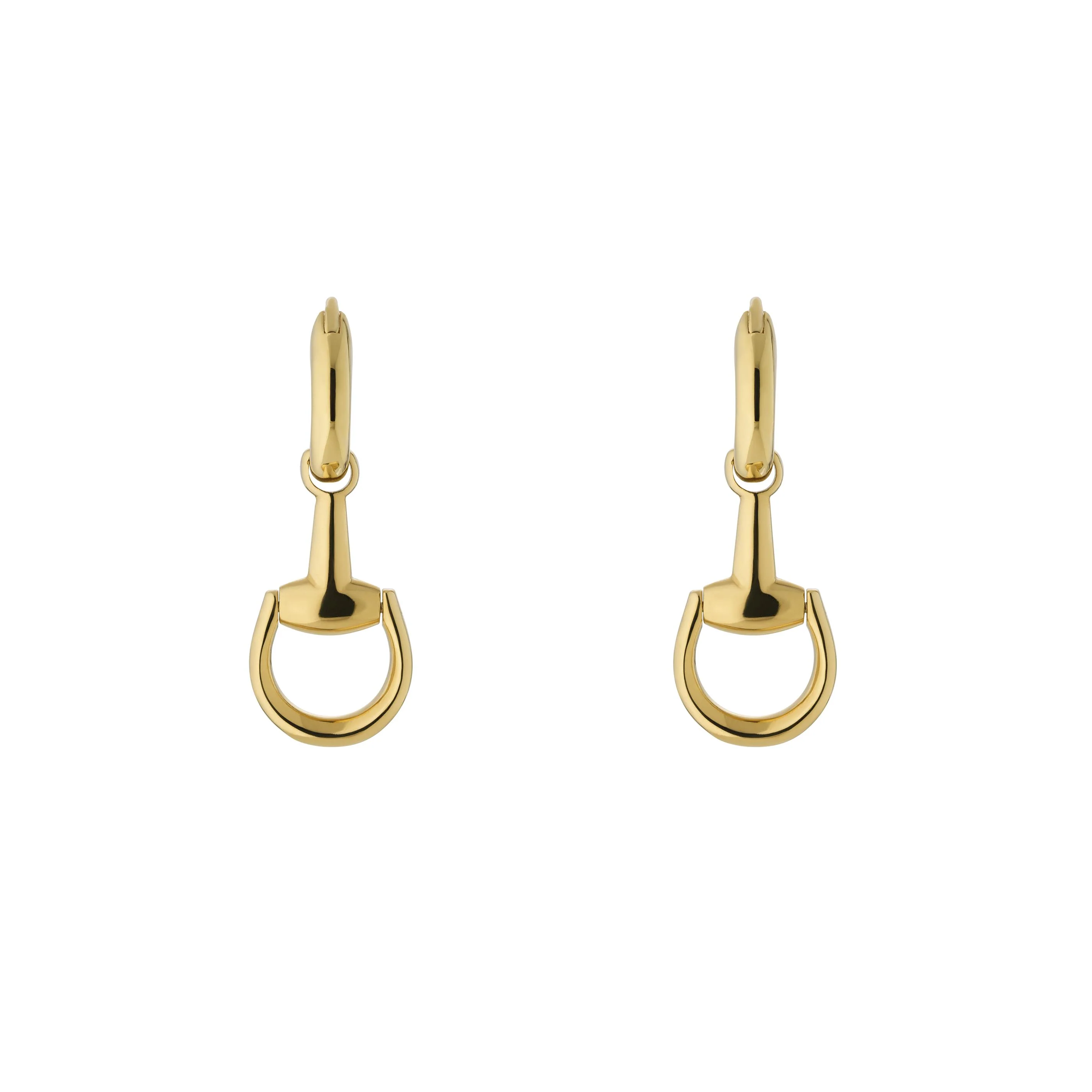 Gucci Horsebit 18ct Yellow Gold Drop Earrings