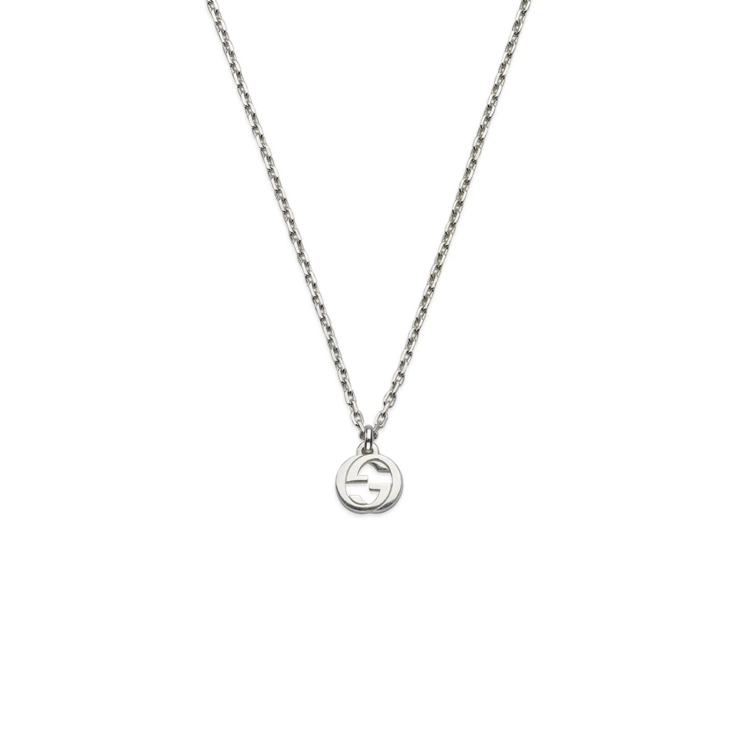 Gucci Interlocking G Silver Necklace 45-50cm - Image 2