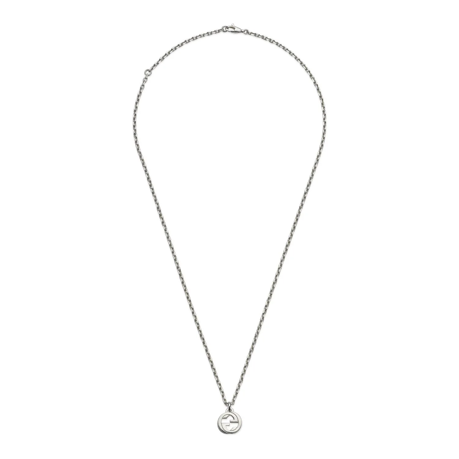 Gucci Interlocking G Silver Necklace 45-50cm - Image 5