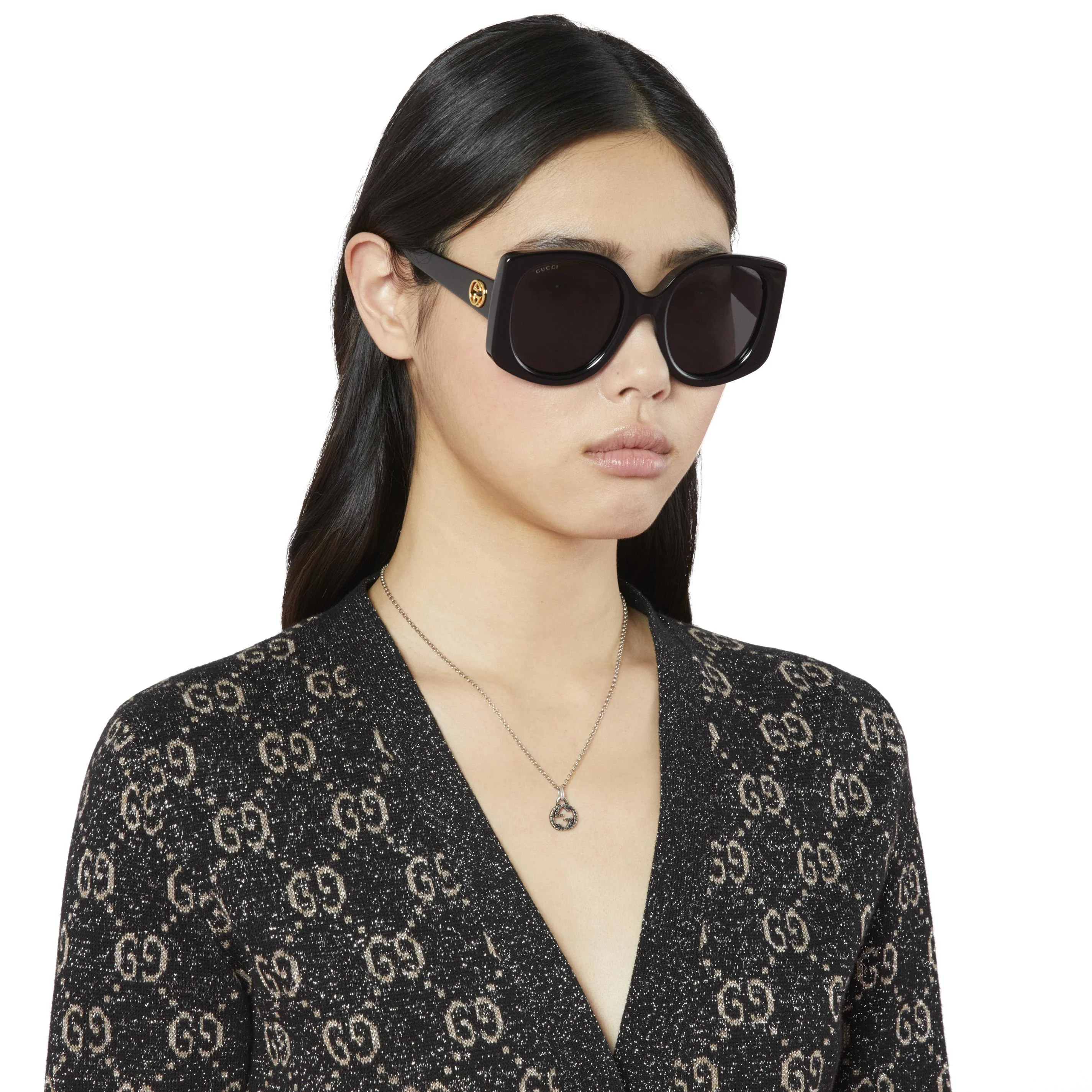 Gucci Interlocking G Silver Necklace 45-50cm - Image 2