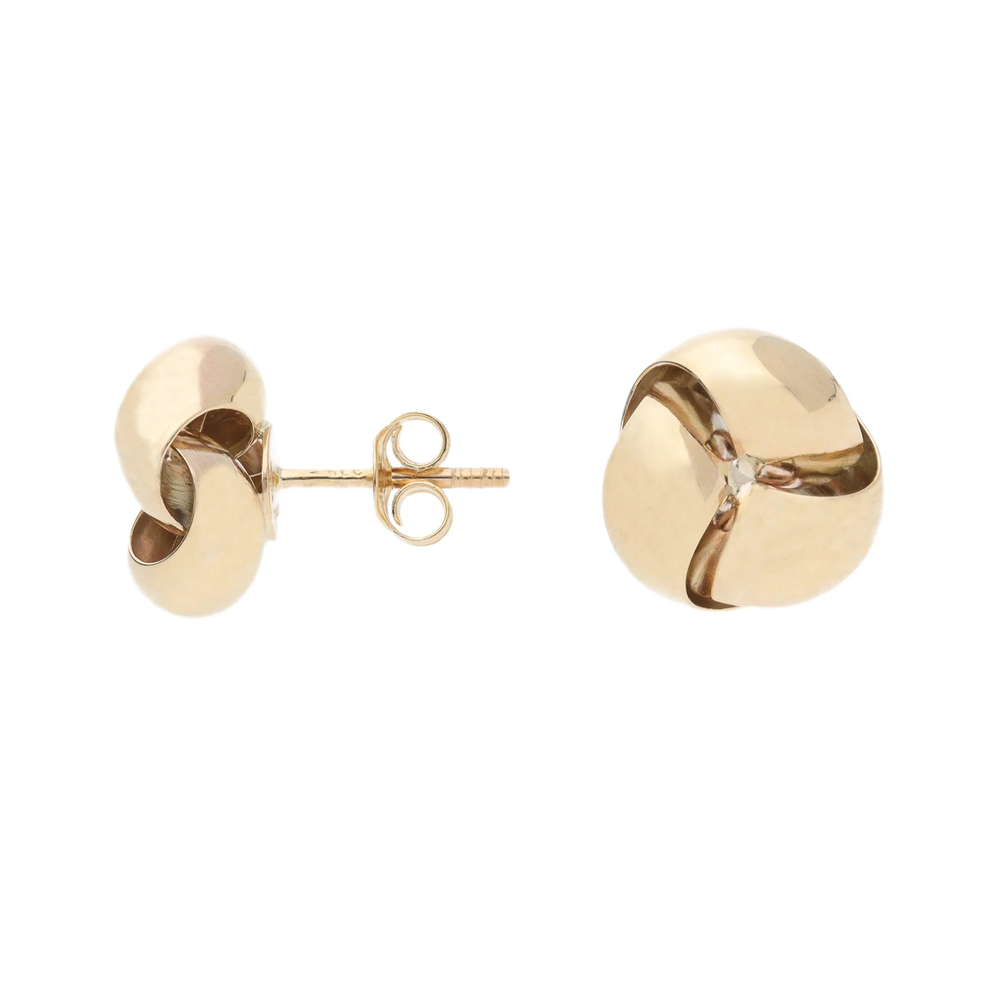 Knot 9ct Yellow Gold Stud Earrings - Image 2