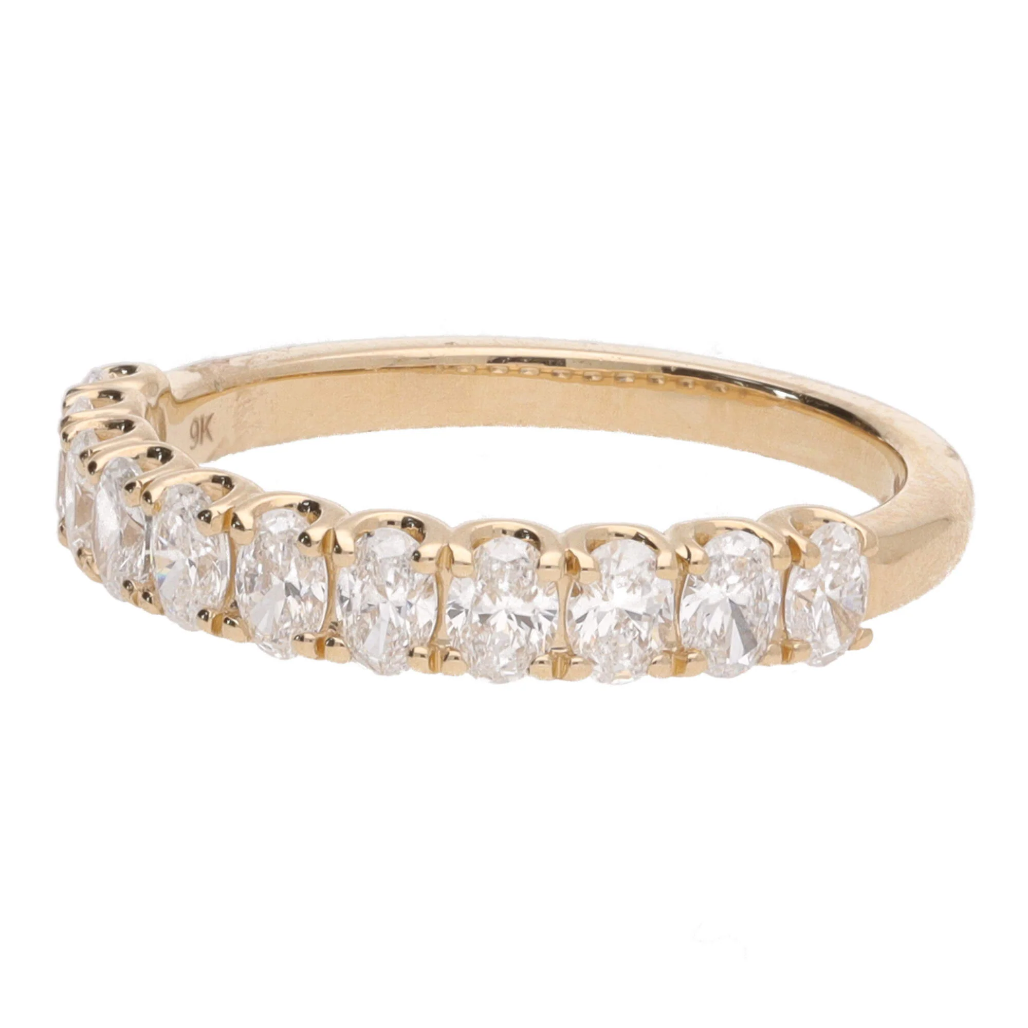 Laboratory Grown 2.40ct Diamond Three Quarter 18ct Yellow Gold Eternity Ring - Image 3