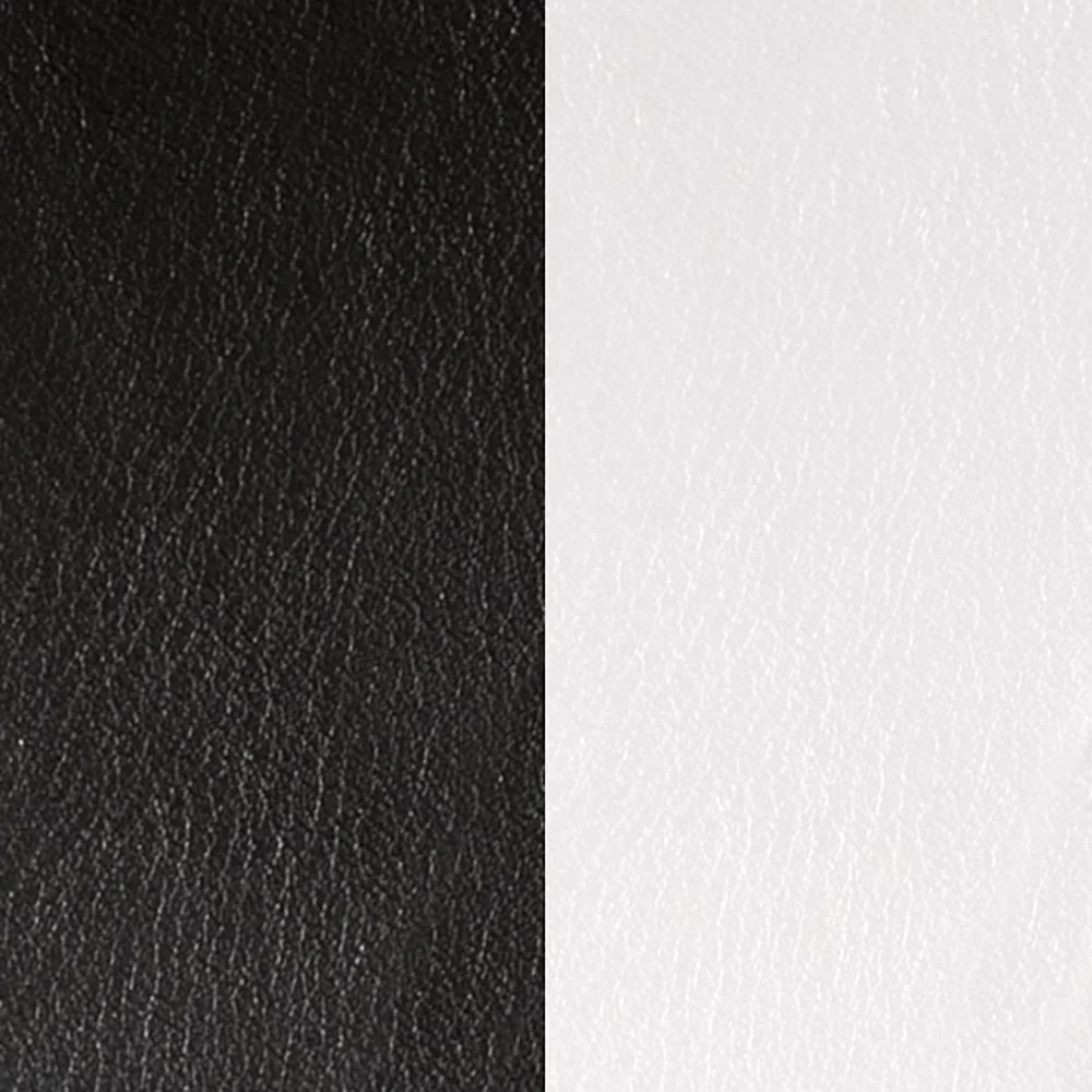 Les Georgettes Pendant Insert 45mm Black and White Leather 703110099M4