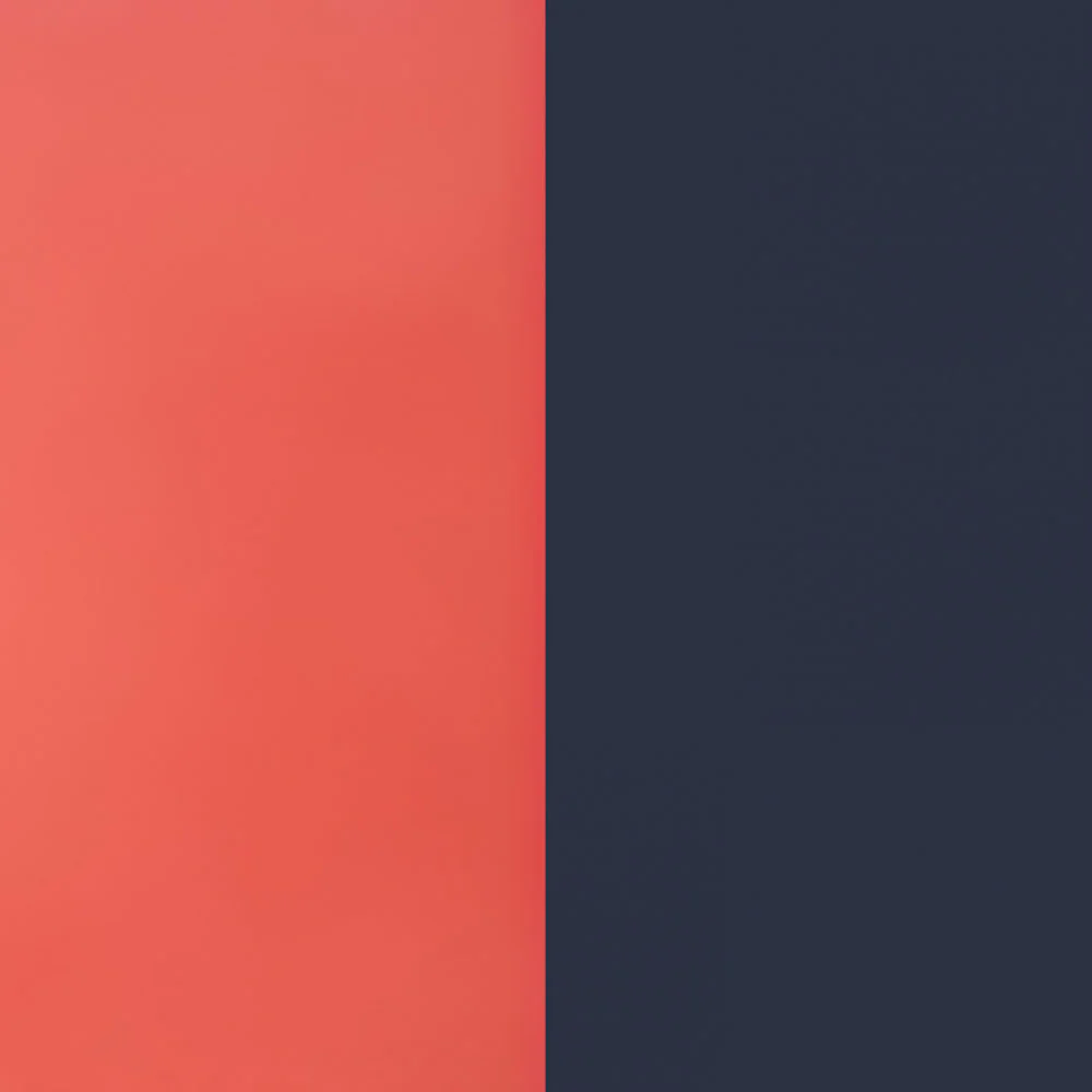 Les Georgettes Ring Insert 8mm Coral and Navy Blue Fluid-Perspex 703315284BG