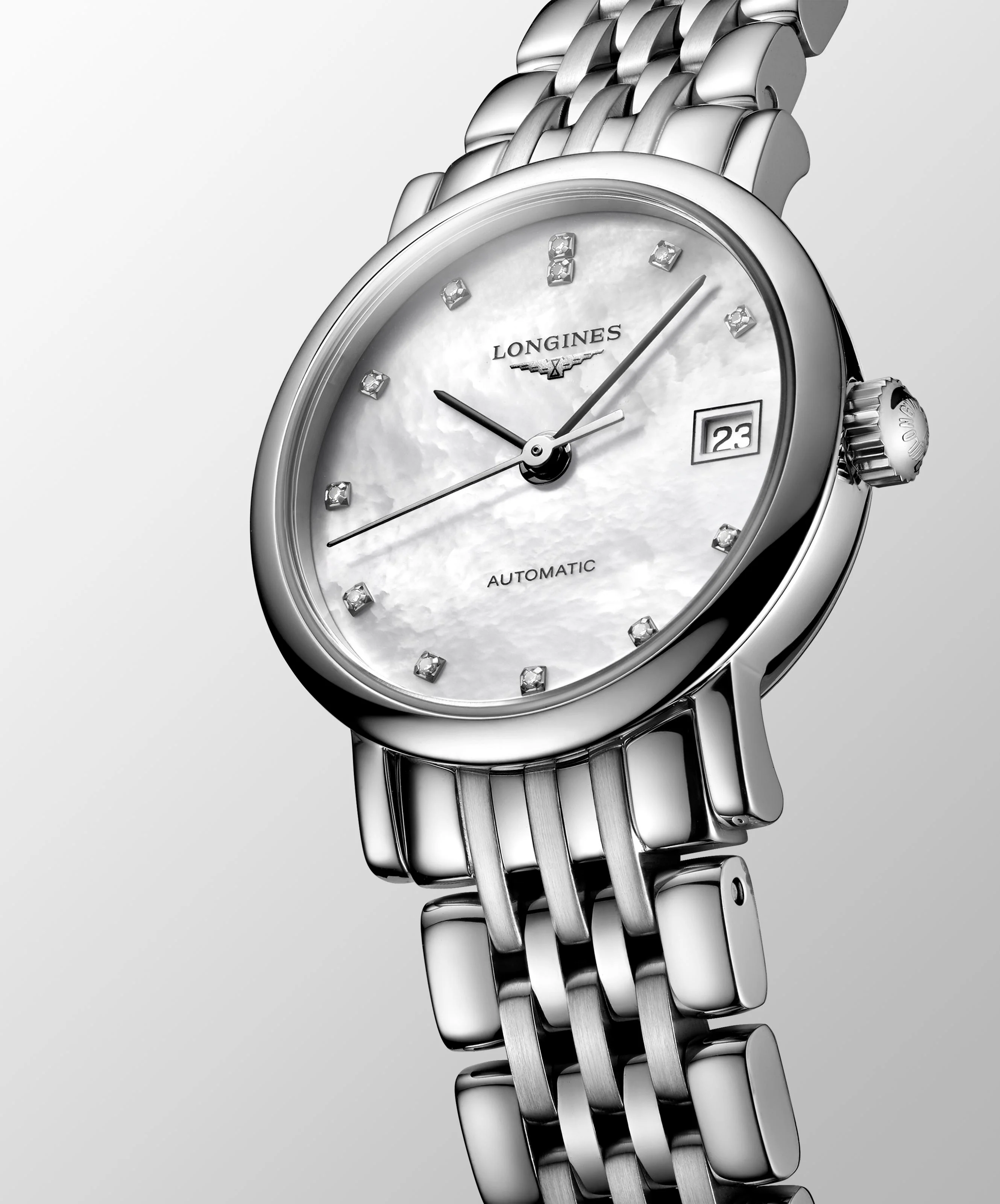 Longines ELEGANT COLLECTION 25mm Automatic Diamond Set Watch L43094876 - Image 4