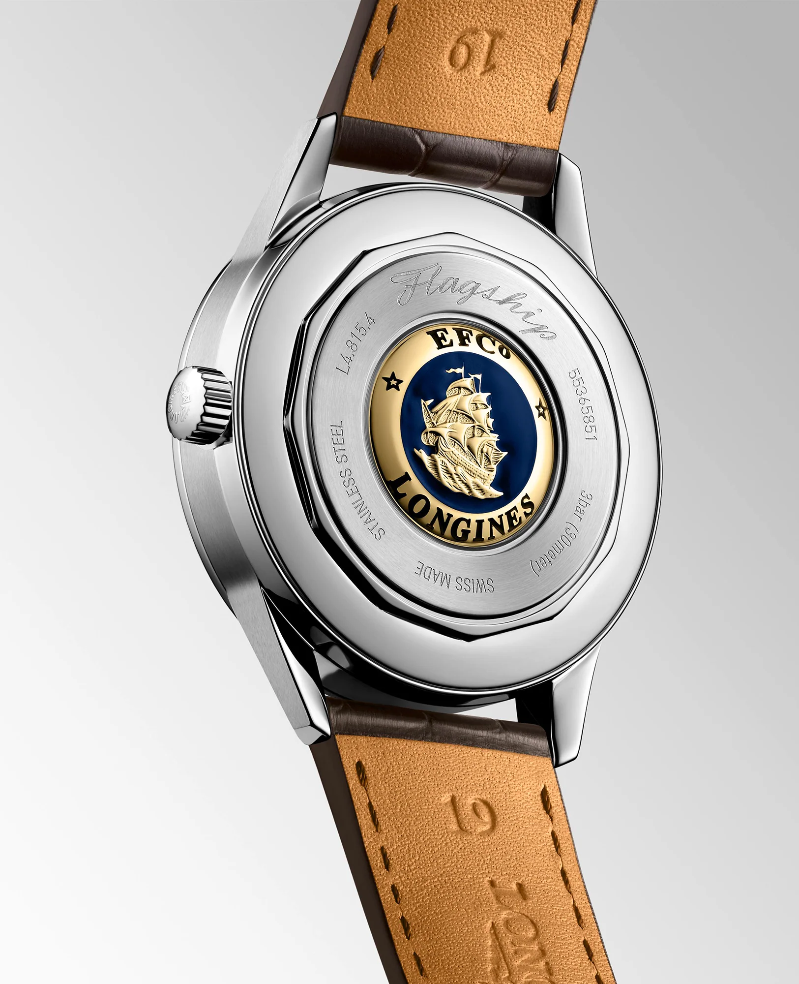 Longines FLAGSHIP HERITAGE MOONPHASE 38.5mm Automatic Watch L48154622 - Image 5