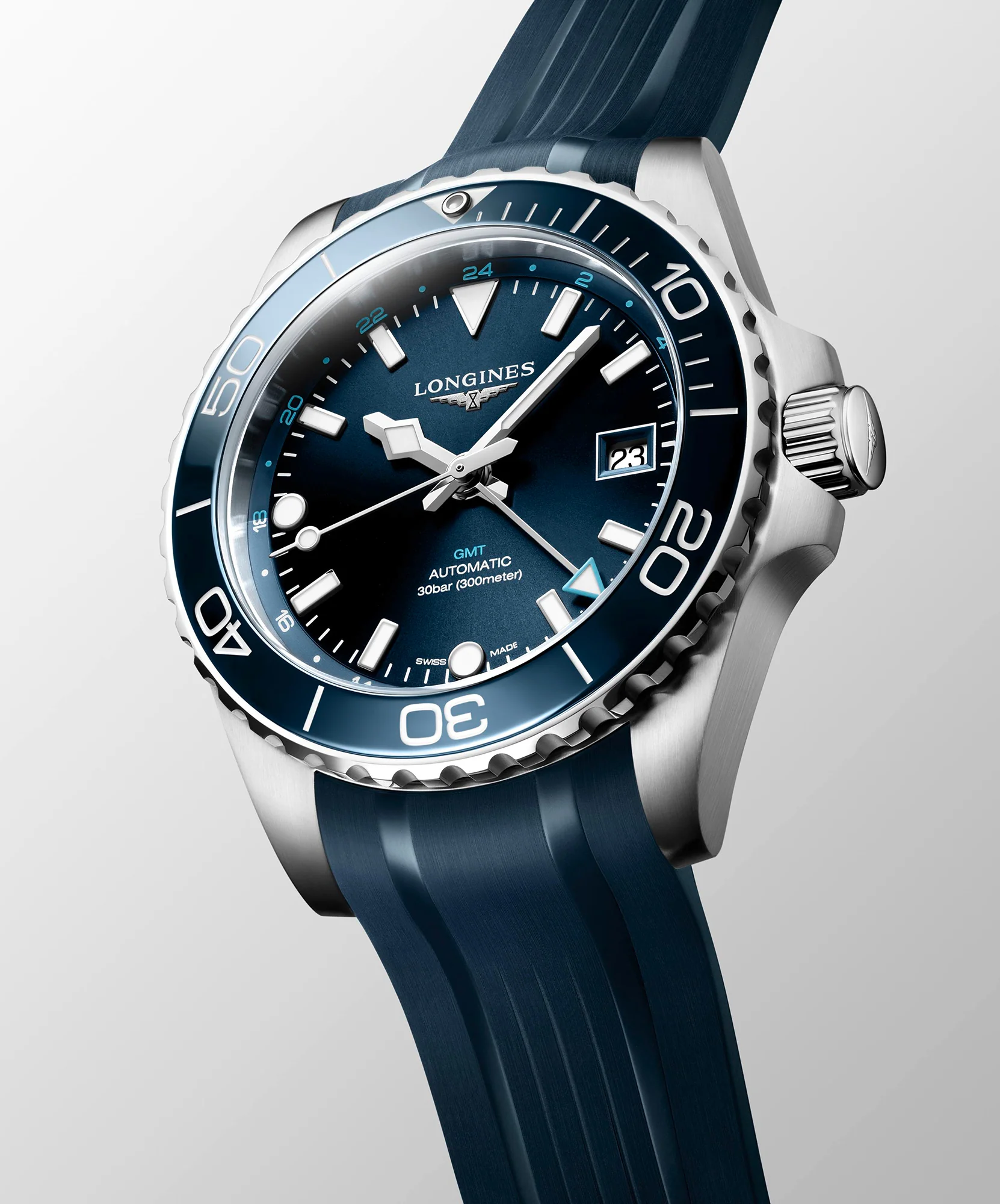 Longines HYDROCONQUEST GMT 41mm Automatic Watch L37904969 - Image 3