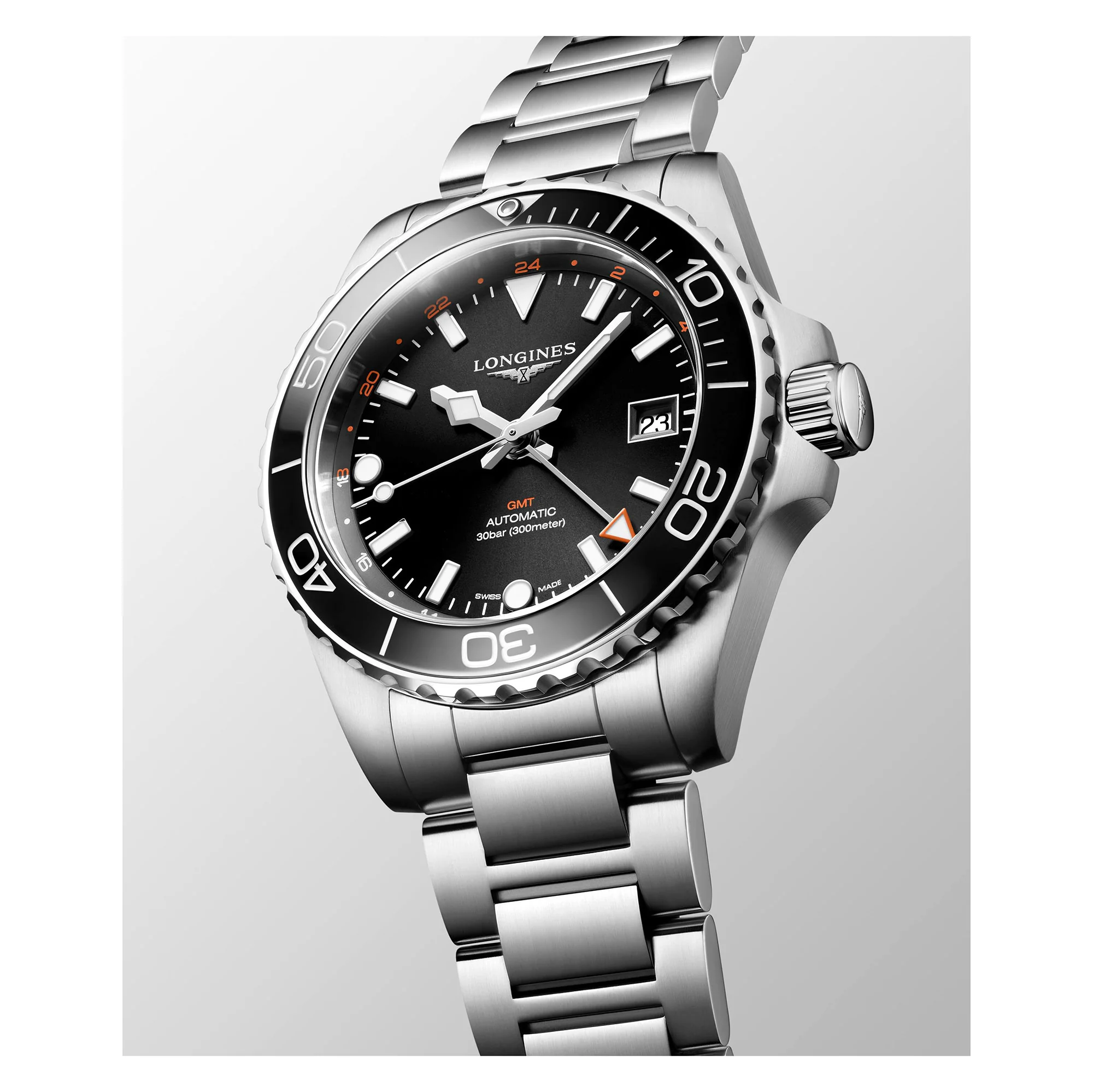 Longines HYDROCONQUEST GMT Automatic 41mm Watch L37904566 - Image 2