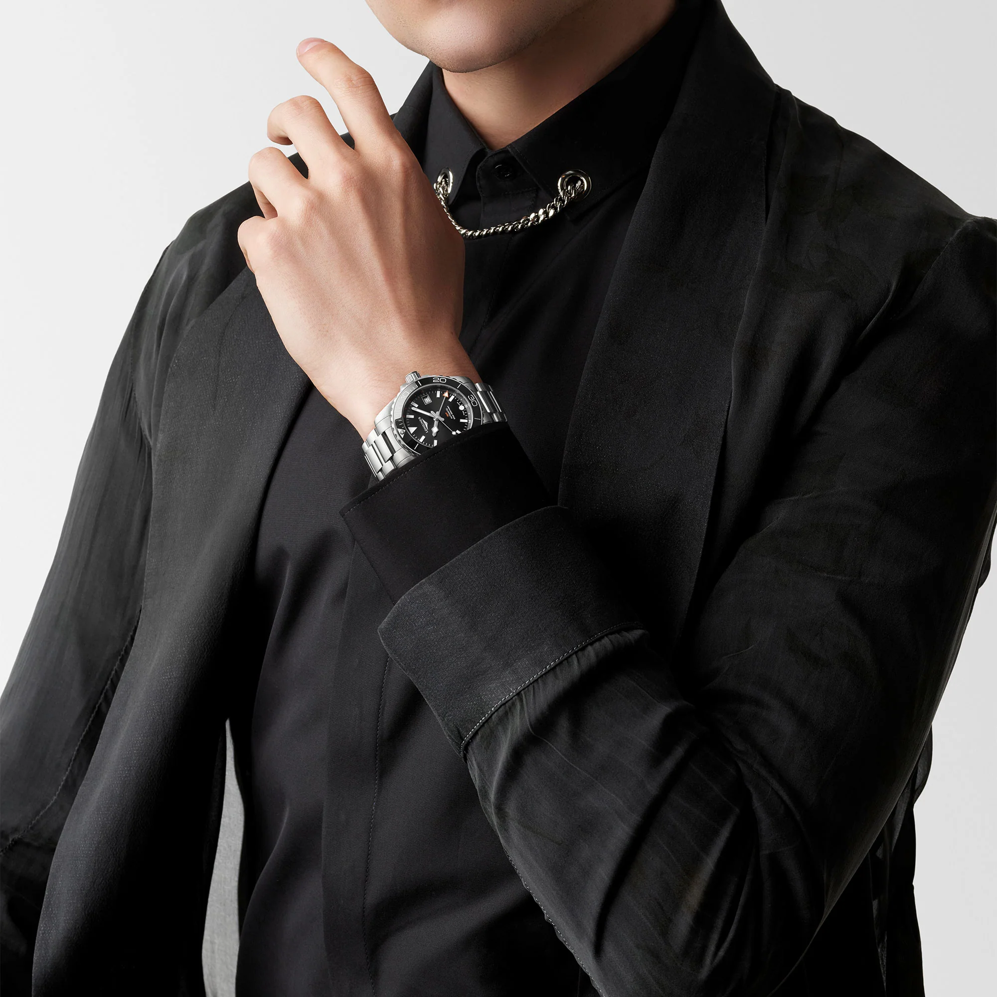 Longines HYDROCONQUEST GMT Automatic 41mm Watch L37904566 - Image 4