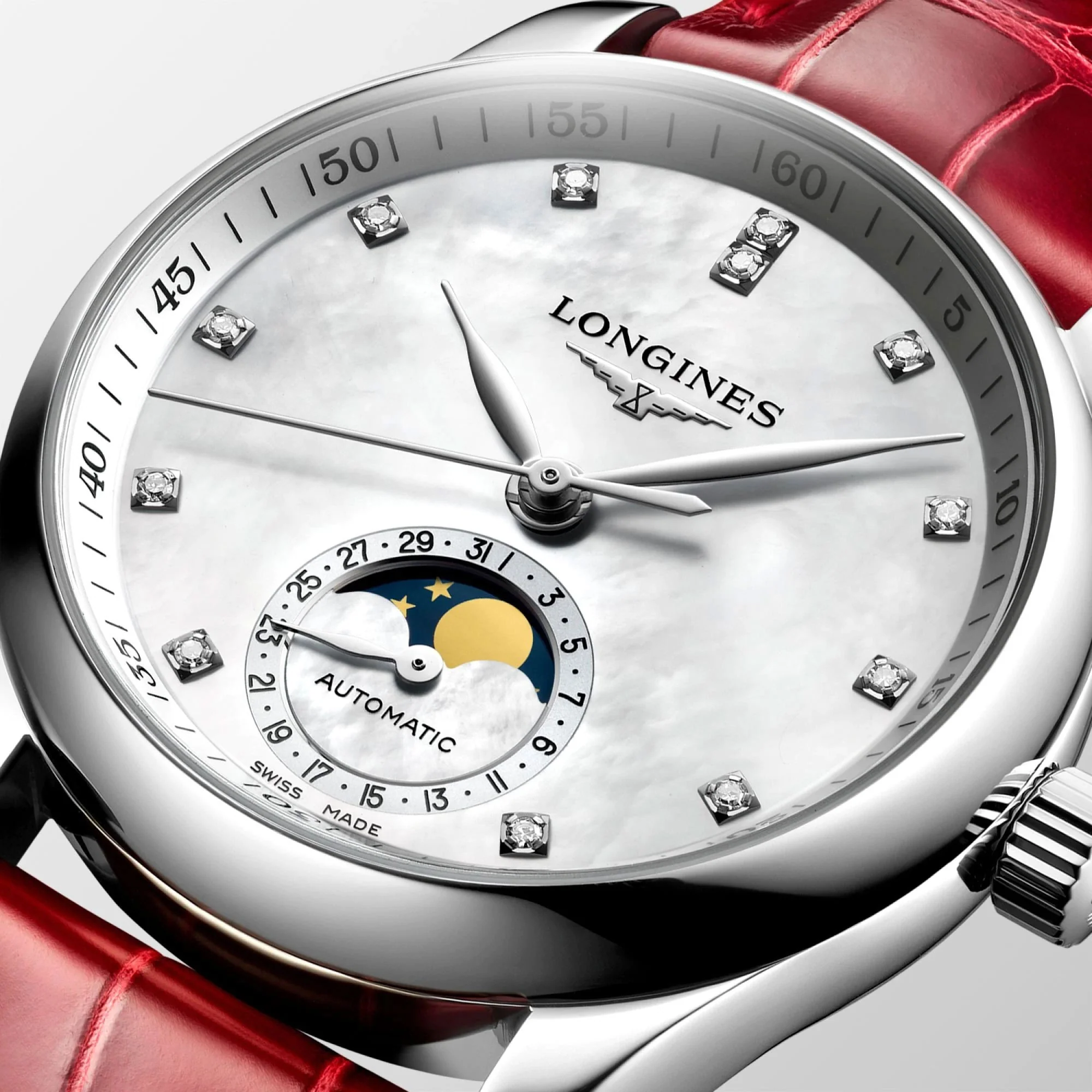 Longines MASTER COLLECTION 34mm Moonphase Automatic Watch L24094872 - Image 2