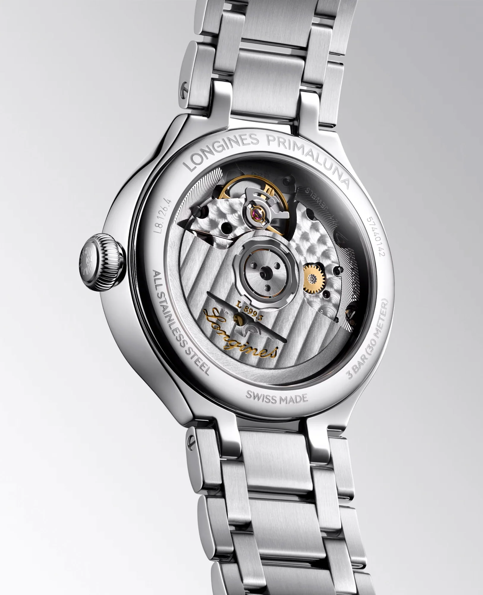 Longines PRIMALUNA MOONPHASE 34mm Automatic Watch L81264716 - Image 2