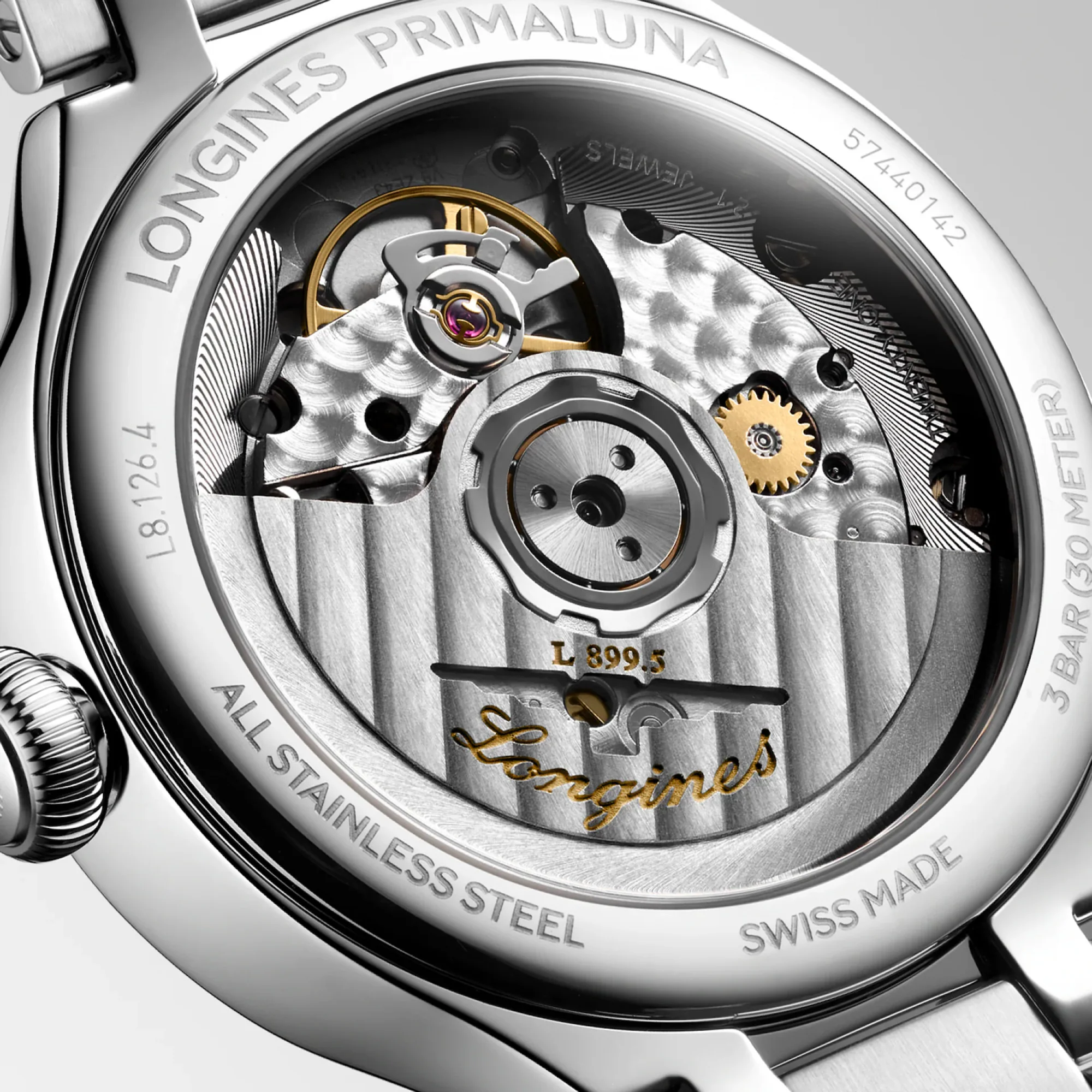 Longines PRIMALUNA MOONPHASE 34mm Automatic Watch L81264716 - Image 3