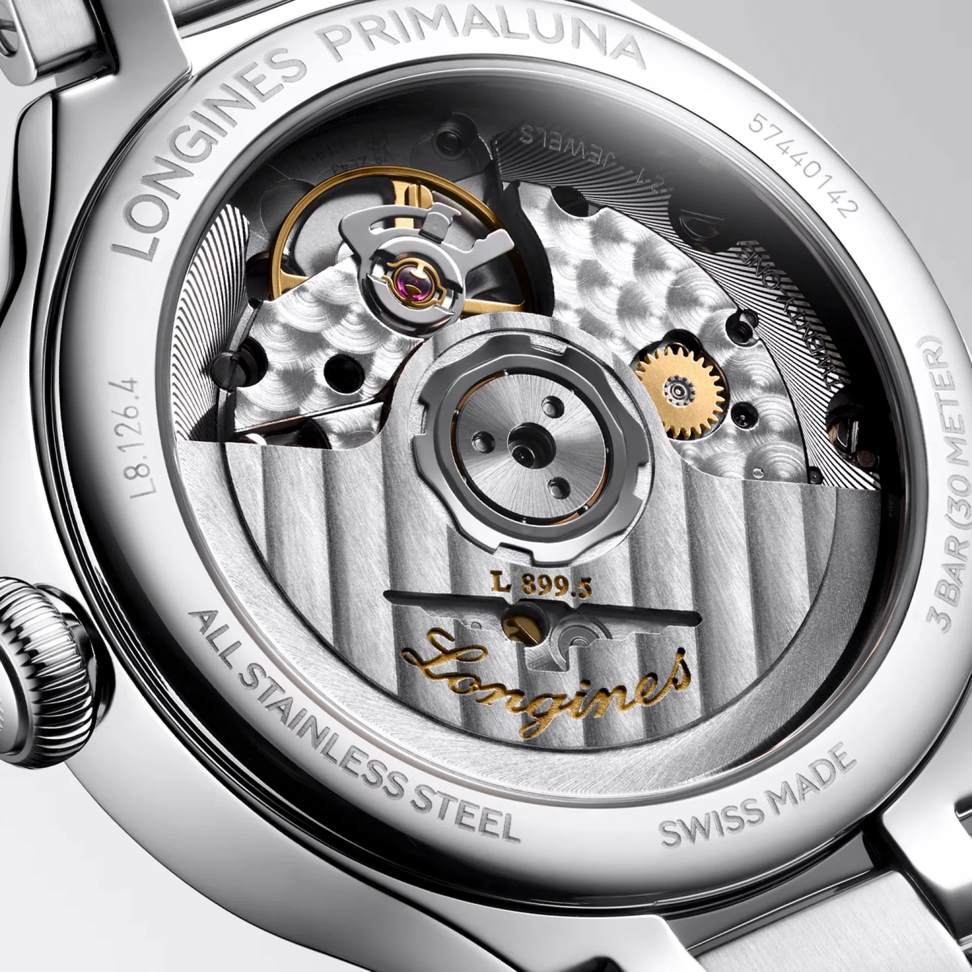Longines PRIMALUNA MOONPHASE 34mm Automatic Watch L81264876 - Image 3