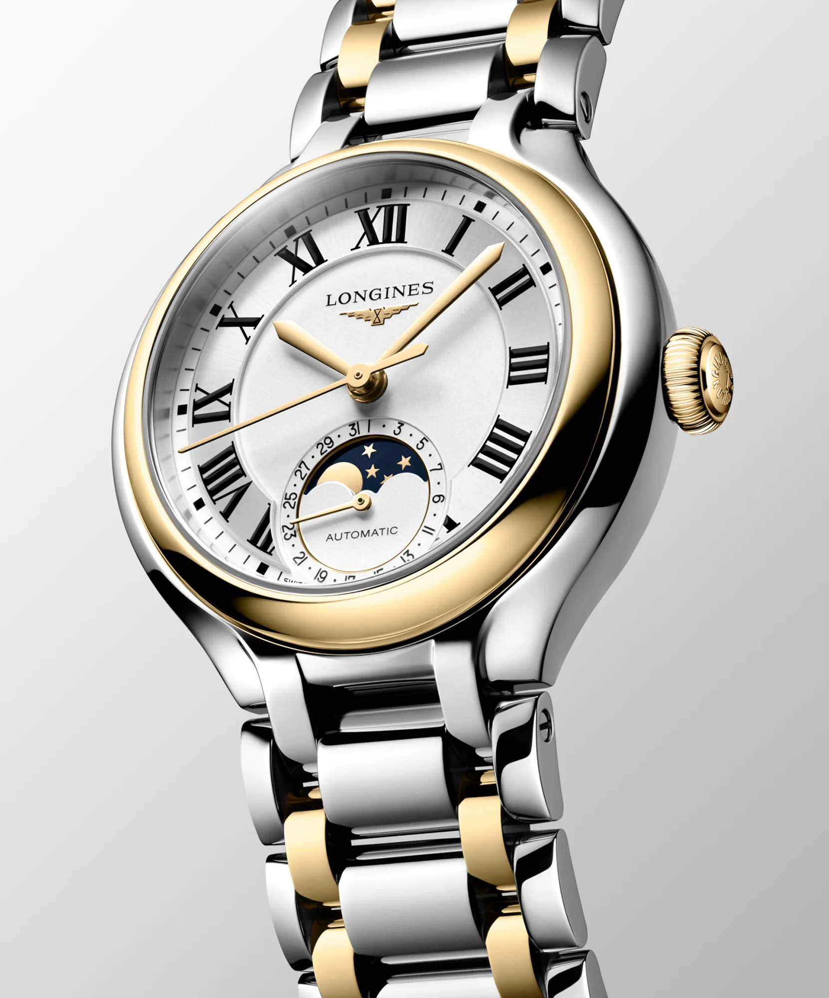 Longines PRIMALUNA MOONPHASE 34mm Automatic Watch L81265797 - Image 2