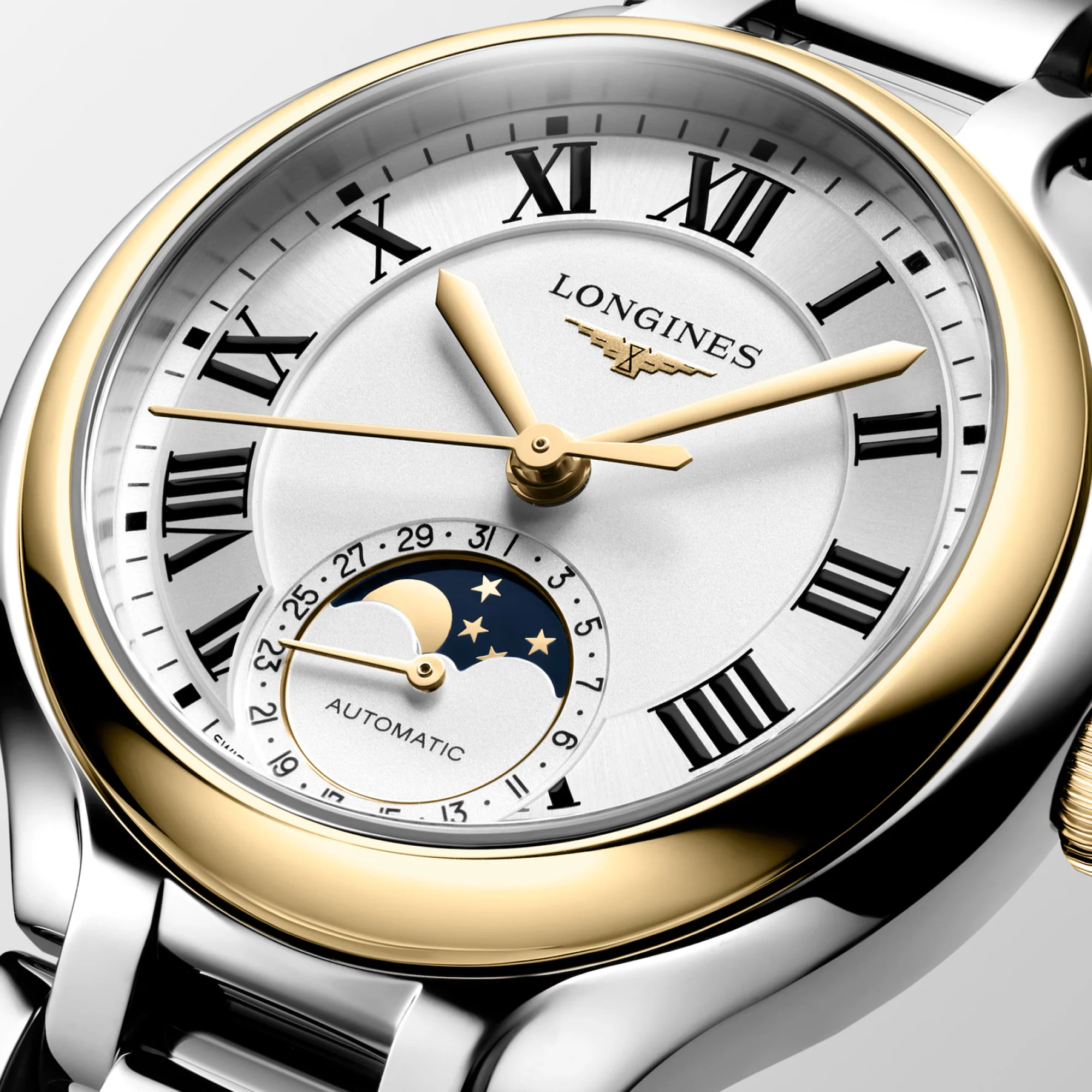 Longines PRIMALUNA MOONPHASE 34mm Automatic Watch L81265797 - Image 3