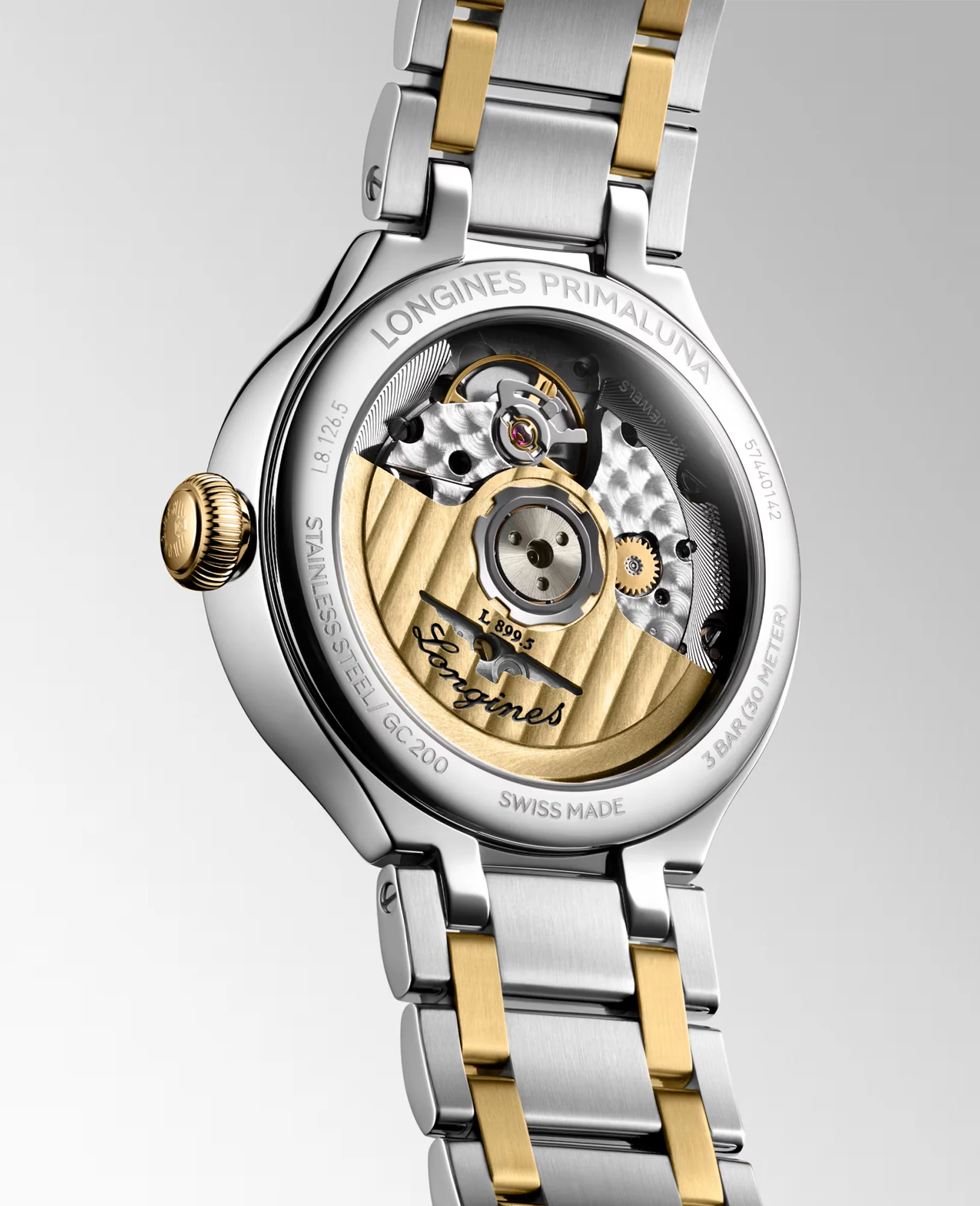 Longines PRIMALUNA MOONPHASE 34mm Automatic Watch L81265797 - Image 4