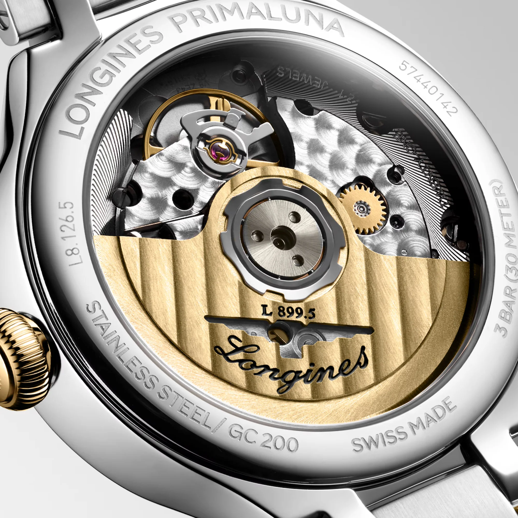 Longines PRIMALUNA MOONPHASE 34mm Automatic Watch L81265797 - Image 5