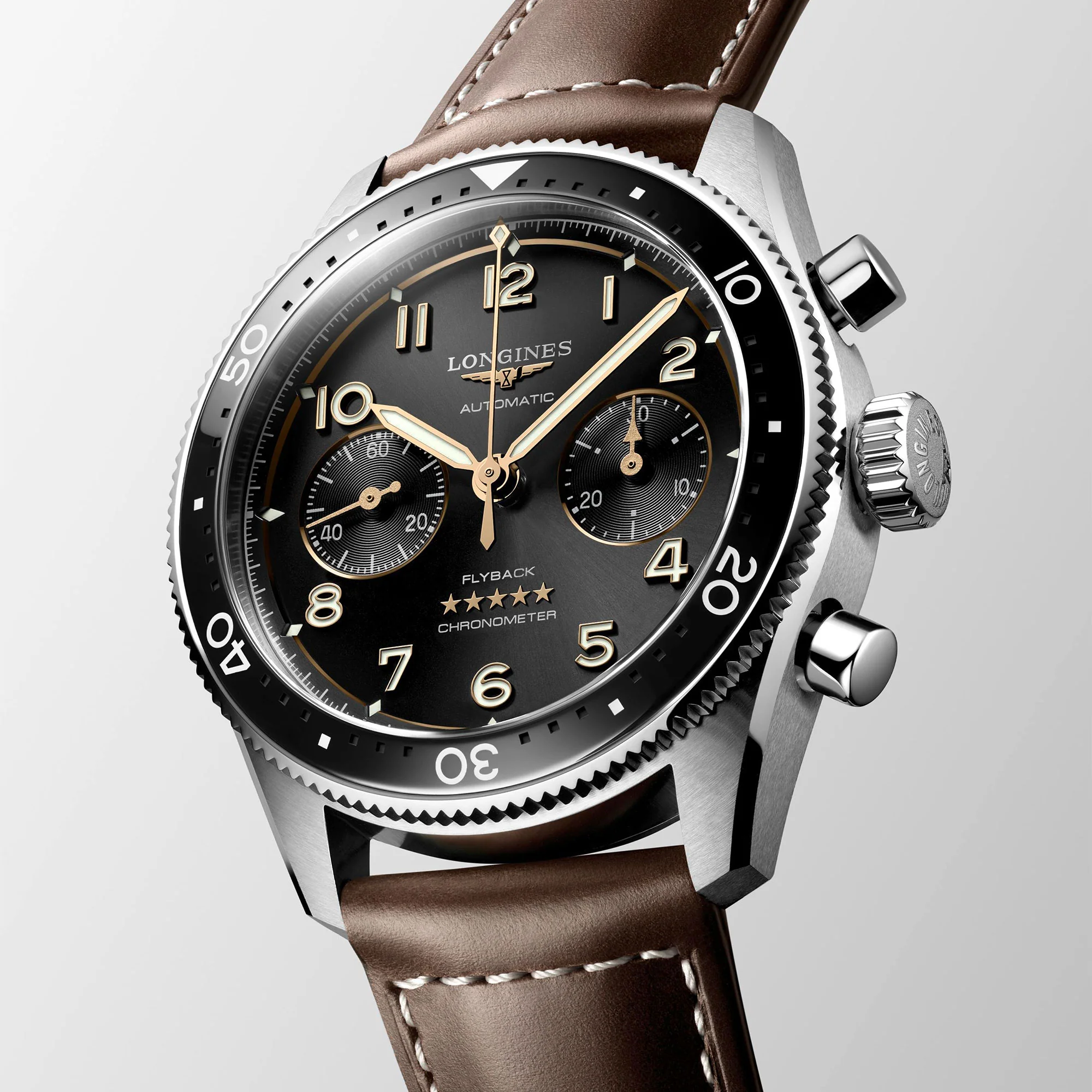 Longines SPIRIT FLYBACK 42mm Automatic Chronograph Watch L38214532 - Image 2
