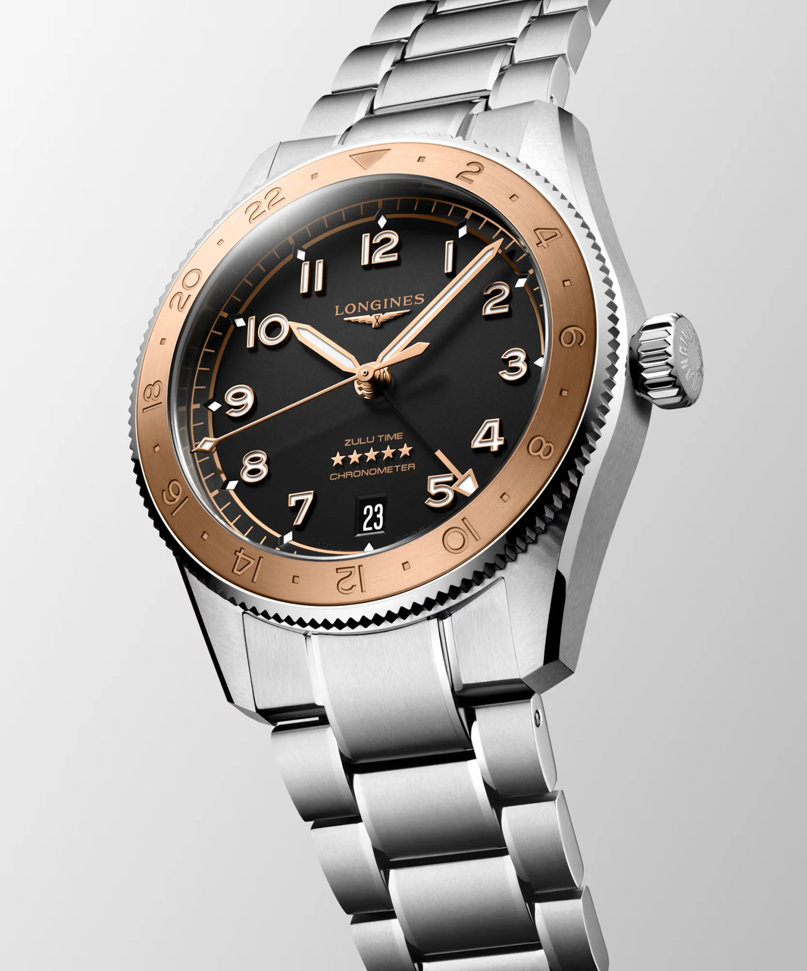 Longines SPIRIT ZULU TIME 1925 39mm Automatic Watch L38035536 - Image 2