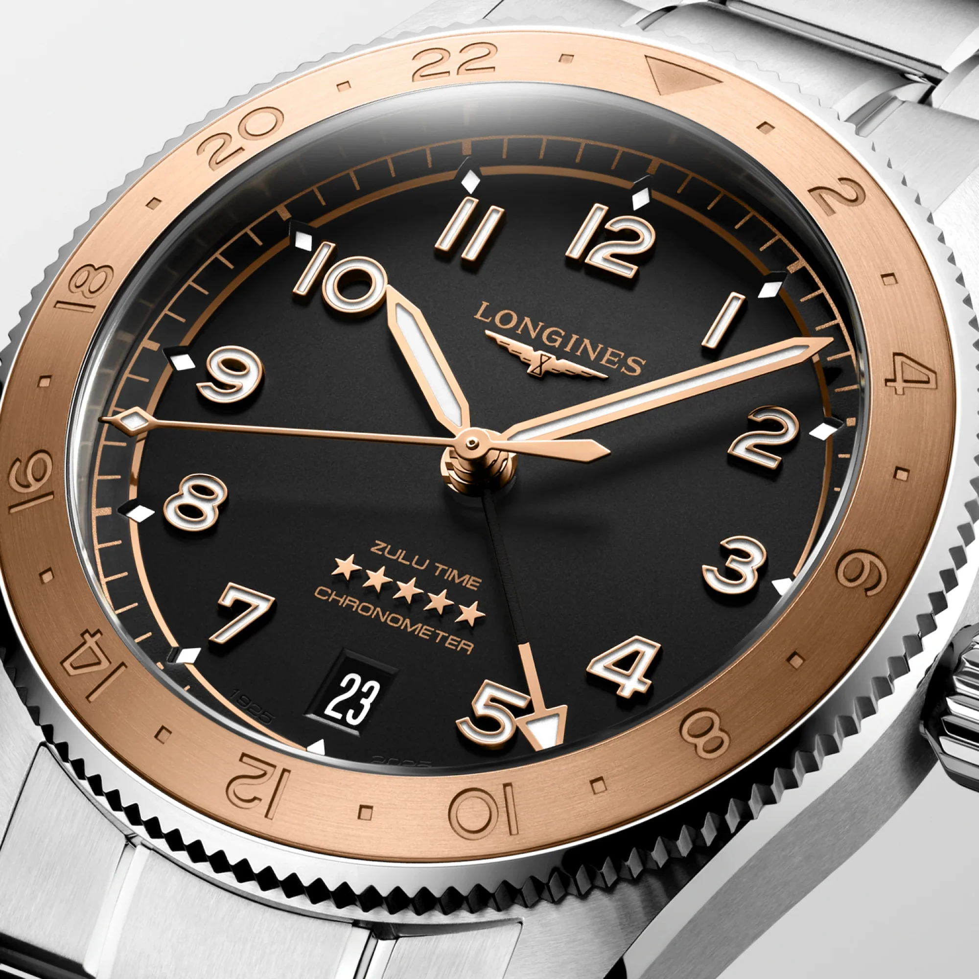 Longines SPIRIT ZULU TIME 1925 39mm Automatic Watch L38035536 - Image 3