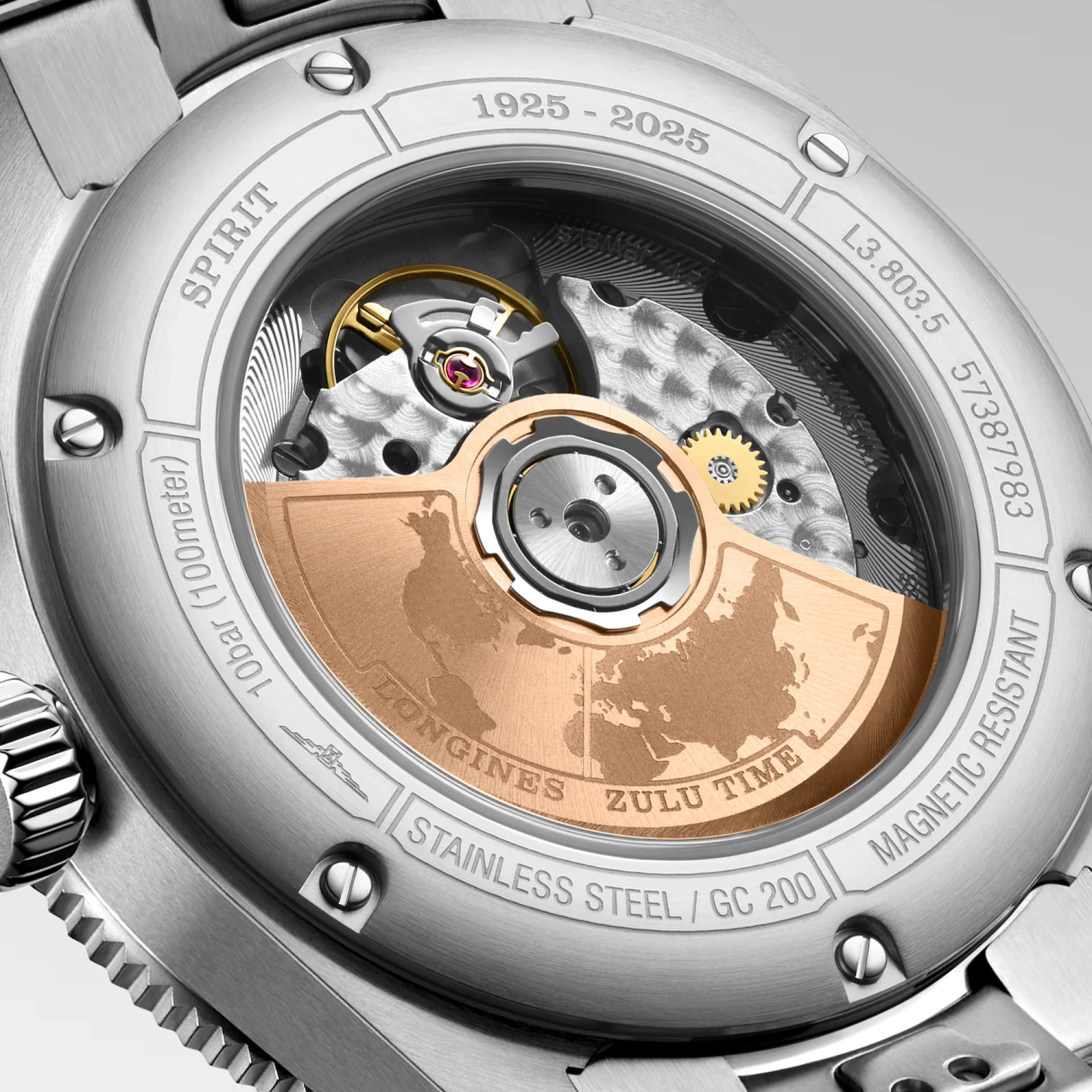 Longines SPIRIT ZULU TIME 1925 39mm Automatic Watch L38035536 - Image 5