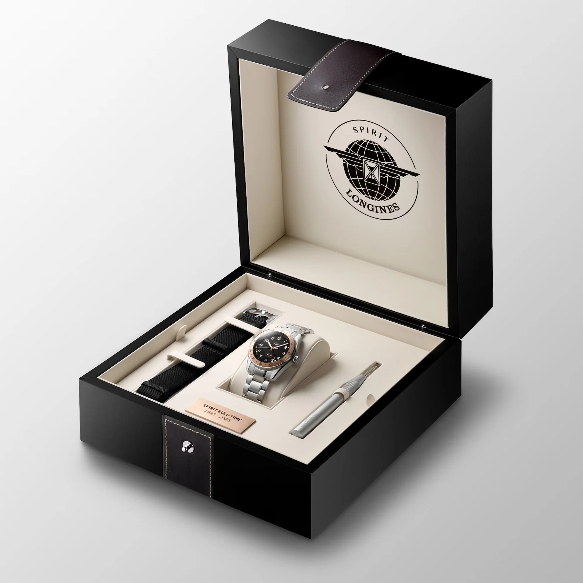 Longines SPIRIT ZULU TIME 1925 39mm Automatic Watch L38035536 - Image 8